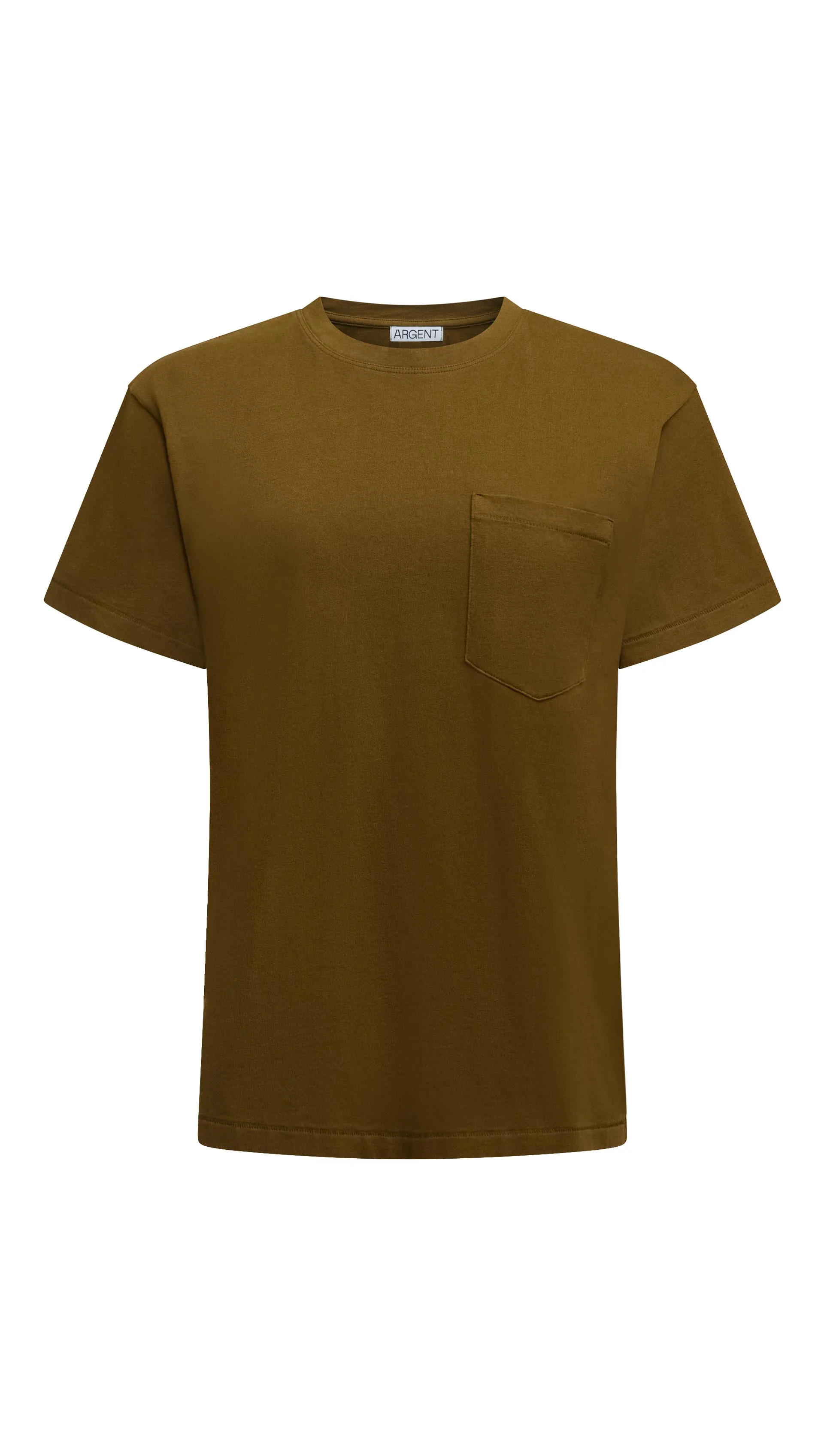 Oversized Pocket Tee in Cotton Jersey | Mushroom - Image 6
