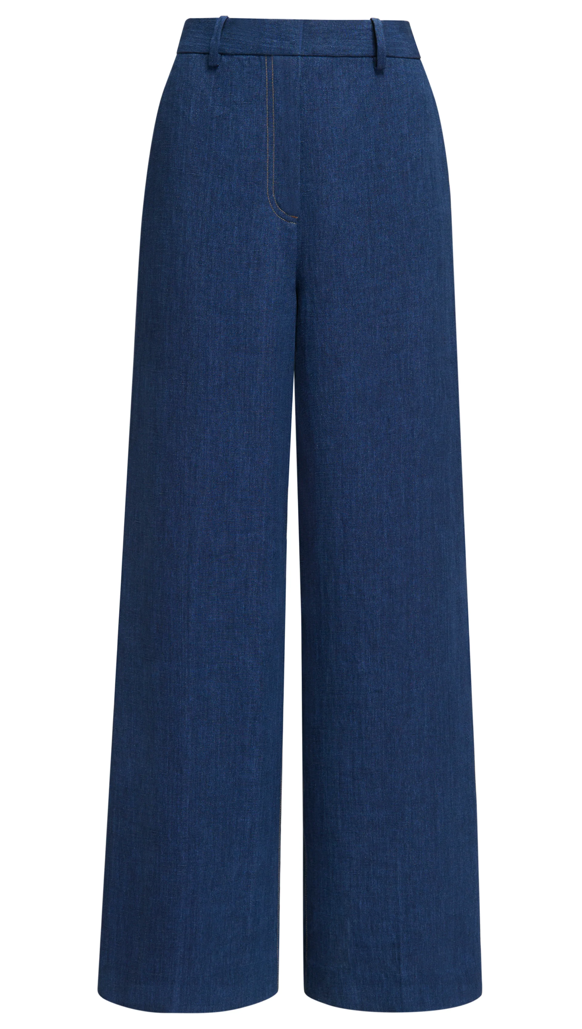 Park Trouser in Linen | Denim - Image 6