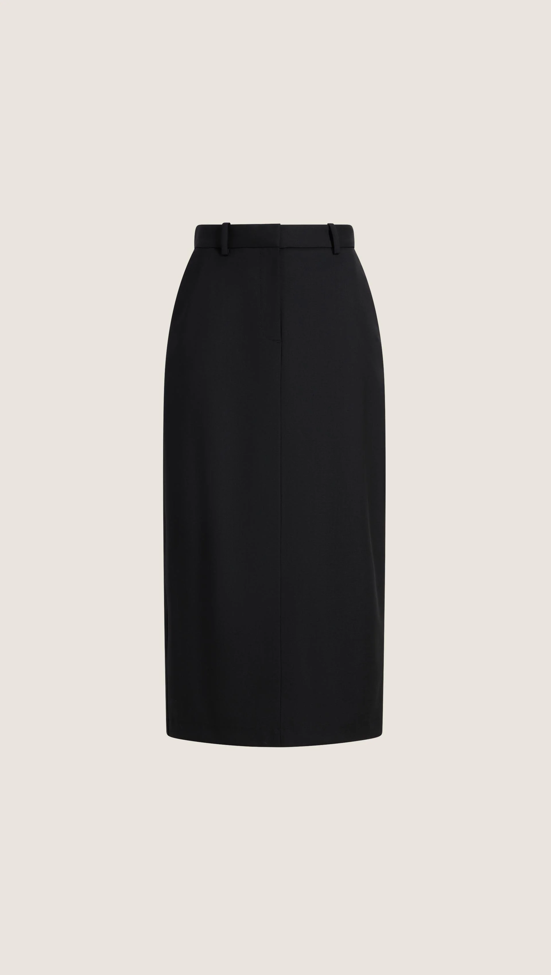 Pencil Skirt in Seasonless Wool | Black - Image 5