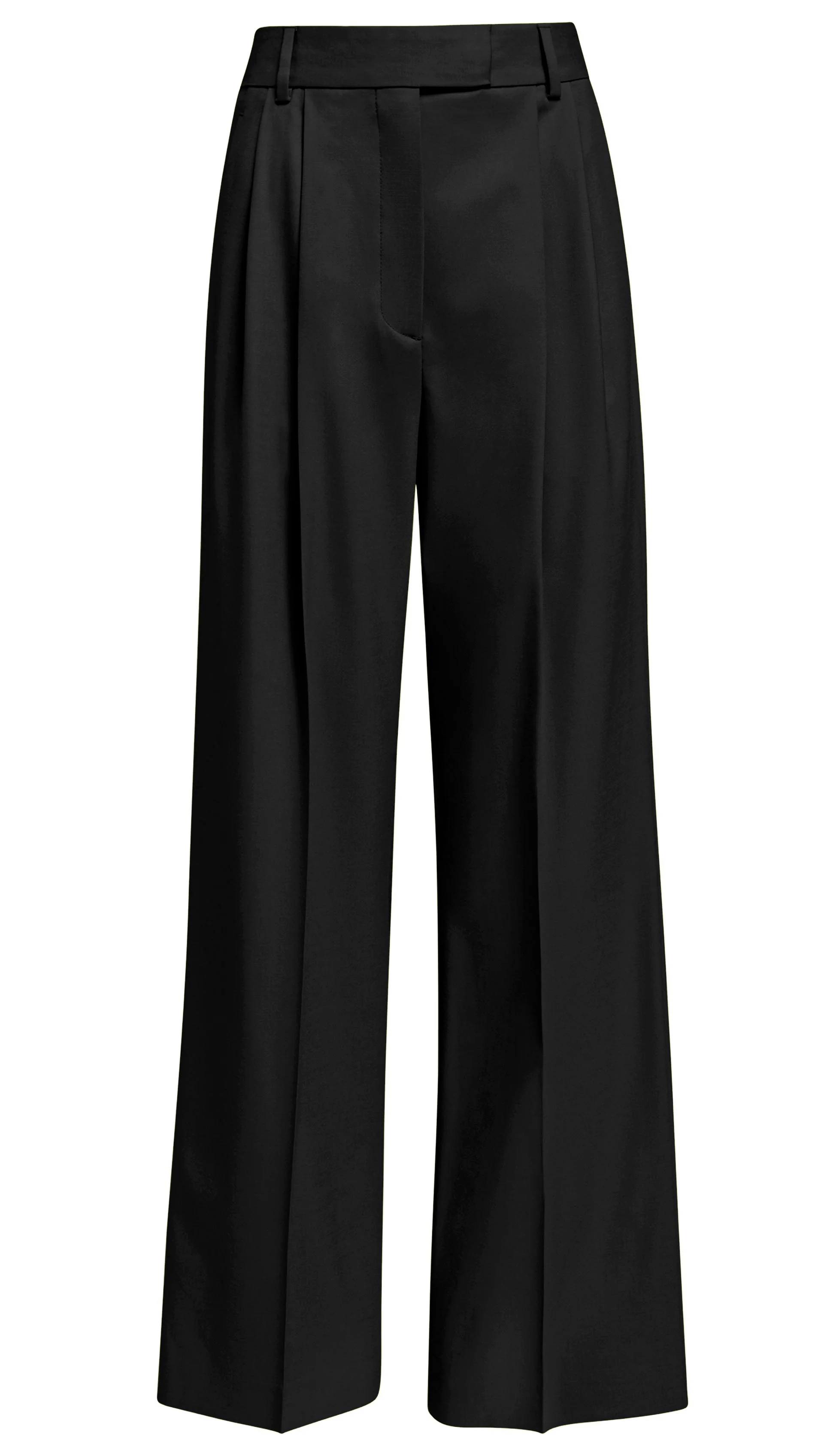 Pleated Trouser in Seasonless Wool | Black - Image 5