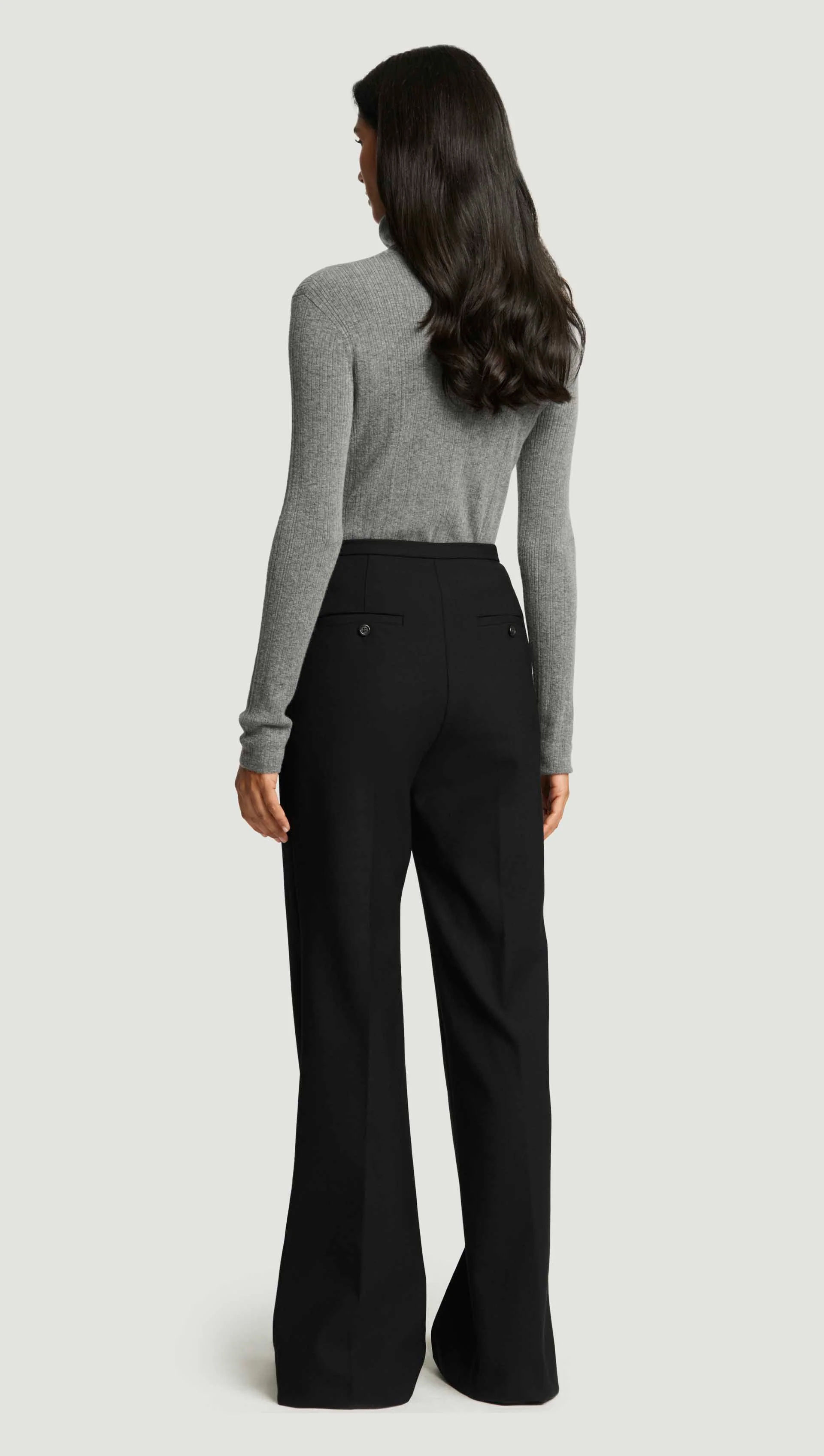 Prince Trouser in Heavy Wool Twill | Black - Image 5