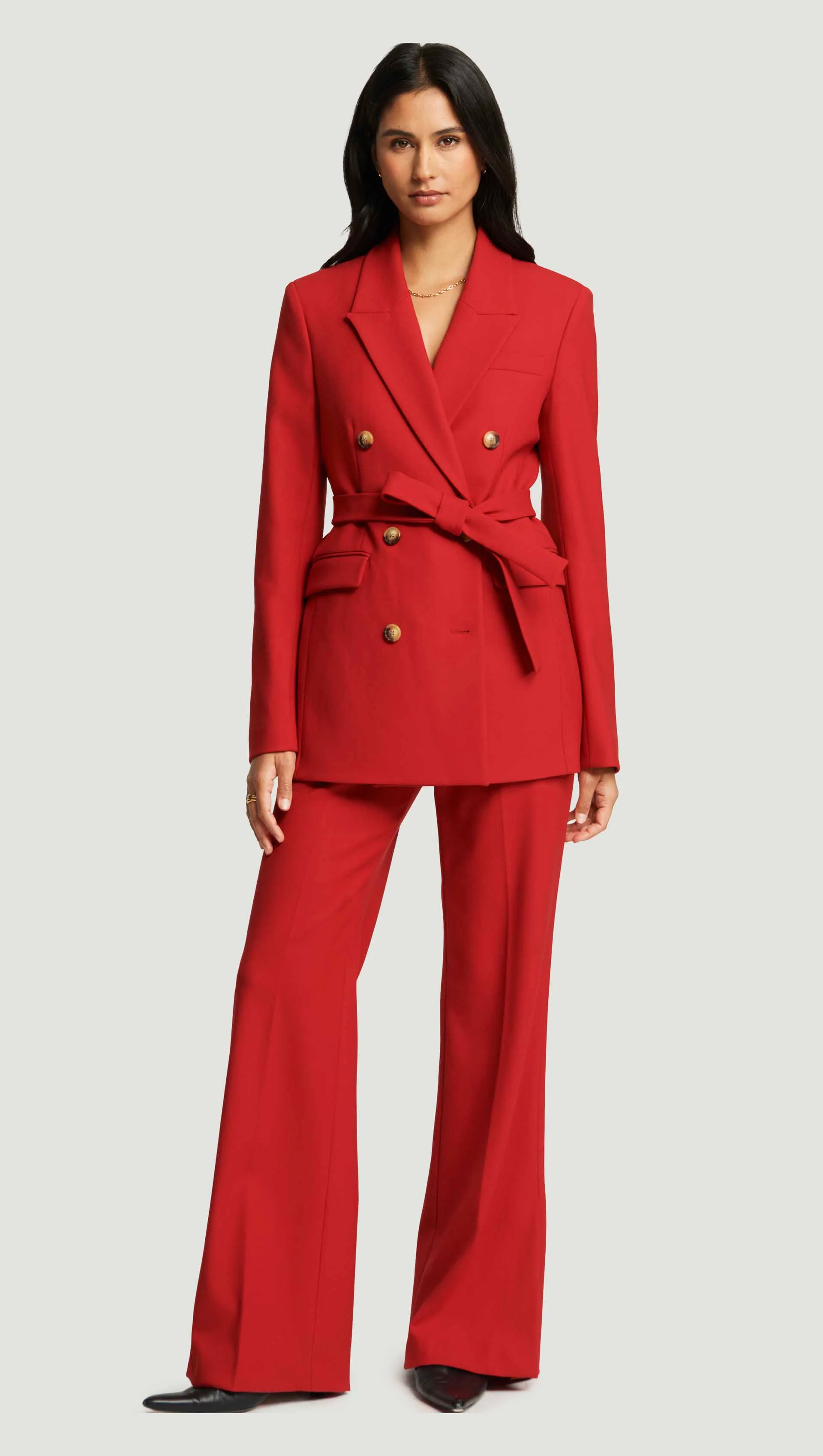 Prince Trouser in Heavy Wool Twill | Ruby Red - Image 6
