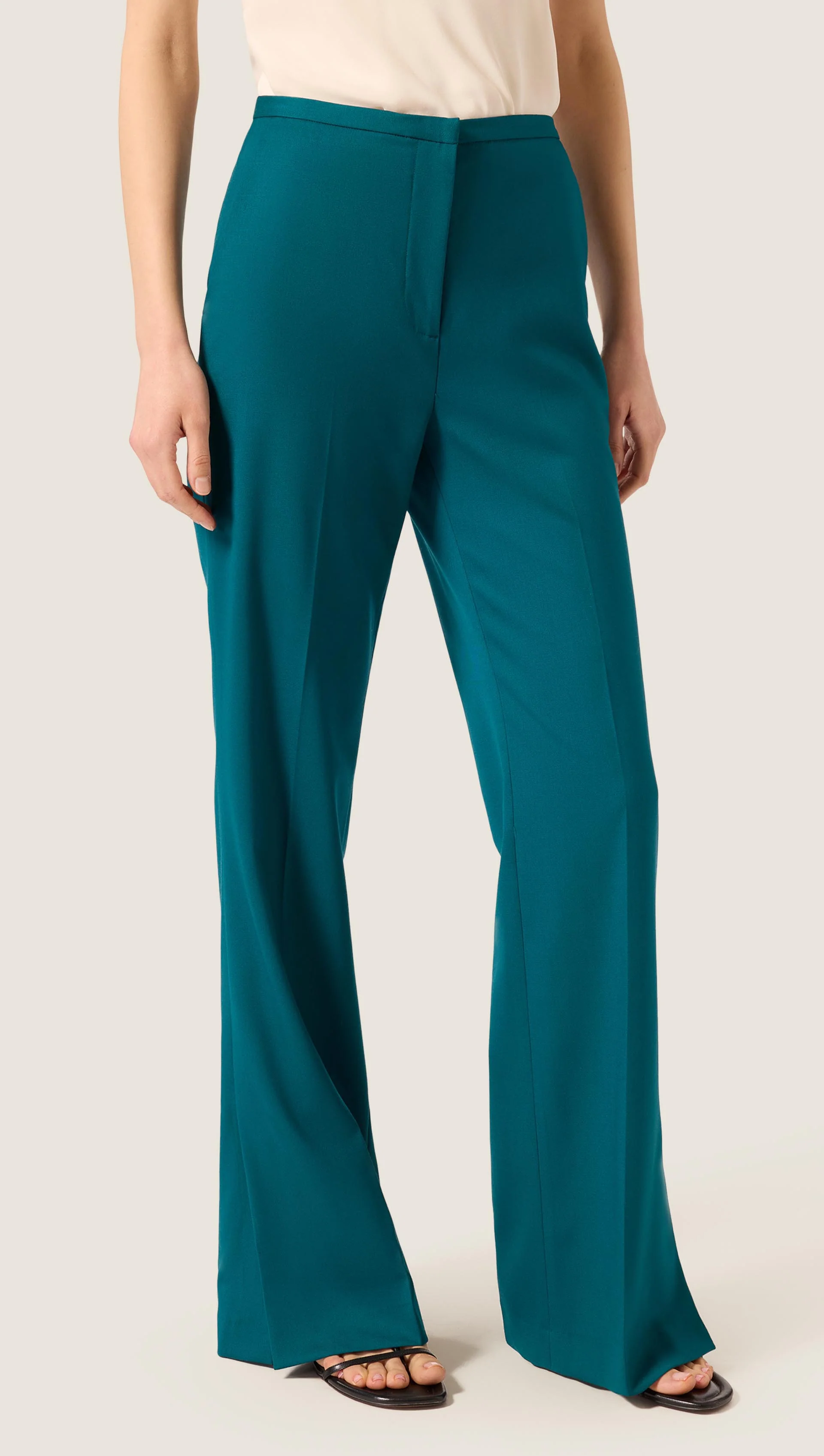 Prince Trouser in Seasonless Wool | Deep Teal - Image 2