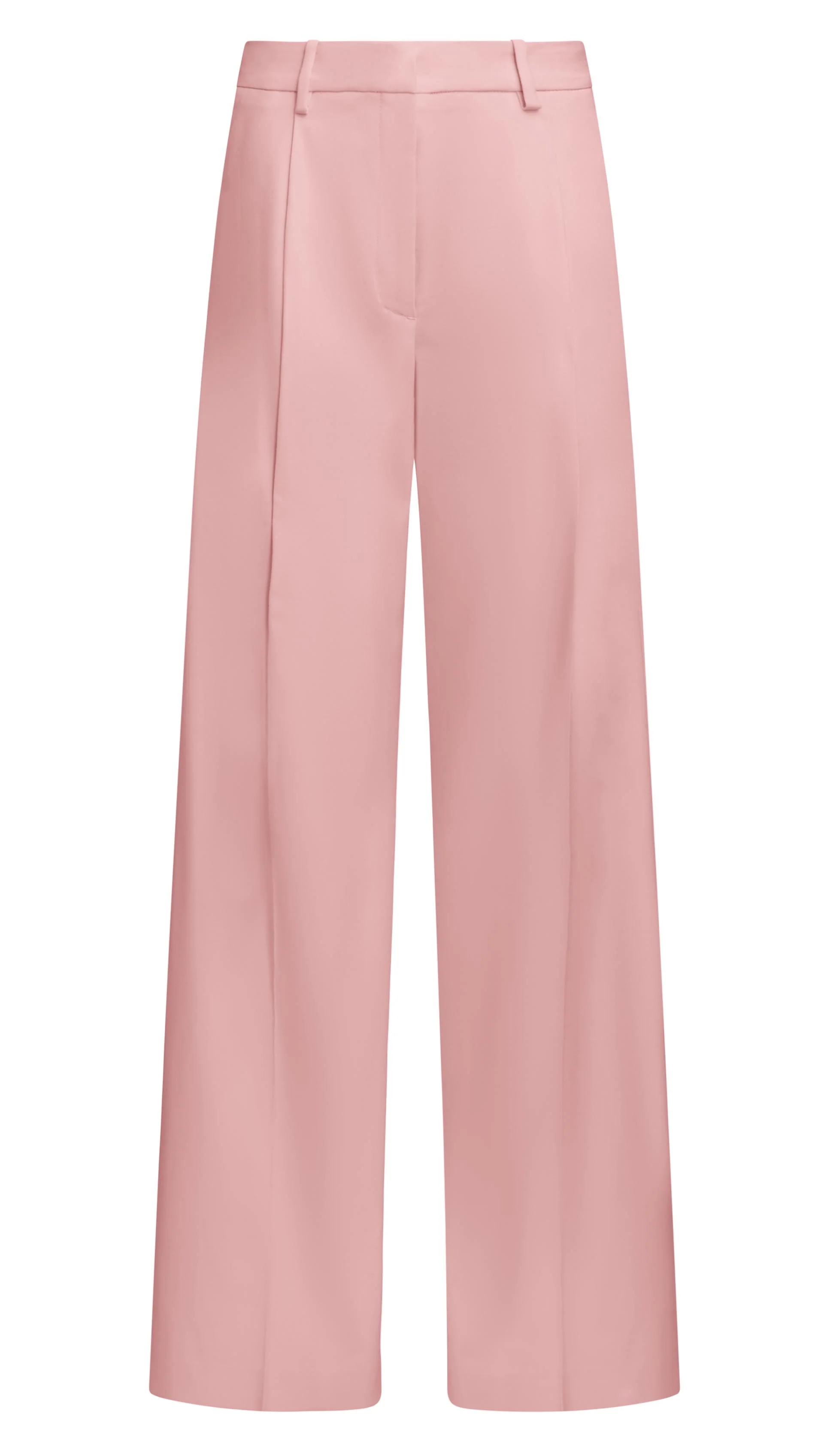 Single Pleat Trouser in Seasonless Wool | Soft Pink - Image 8