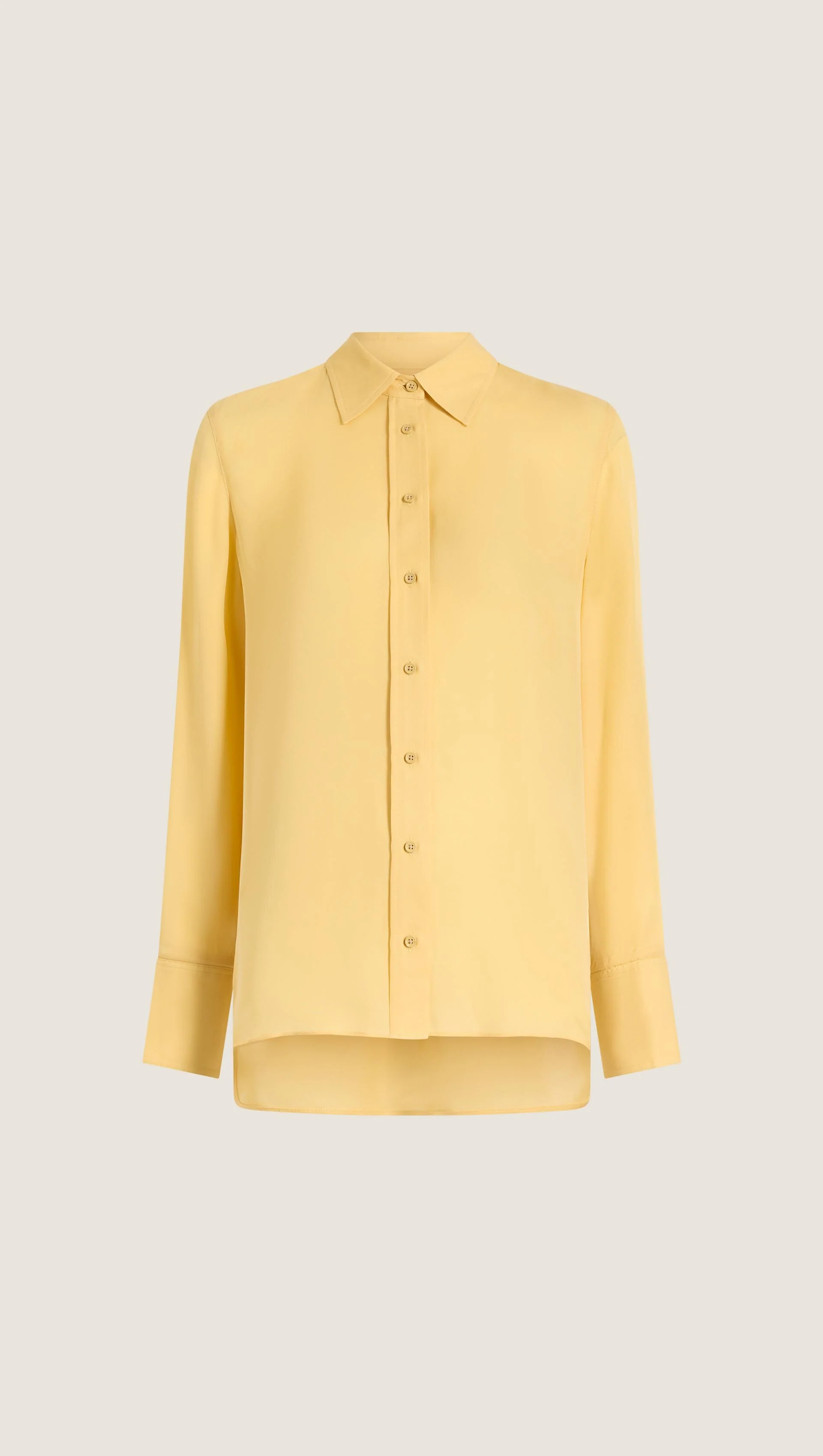 Slim Blouse in Double Georgette | Sunflower - Image 9