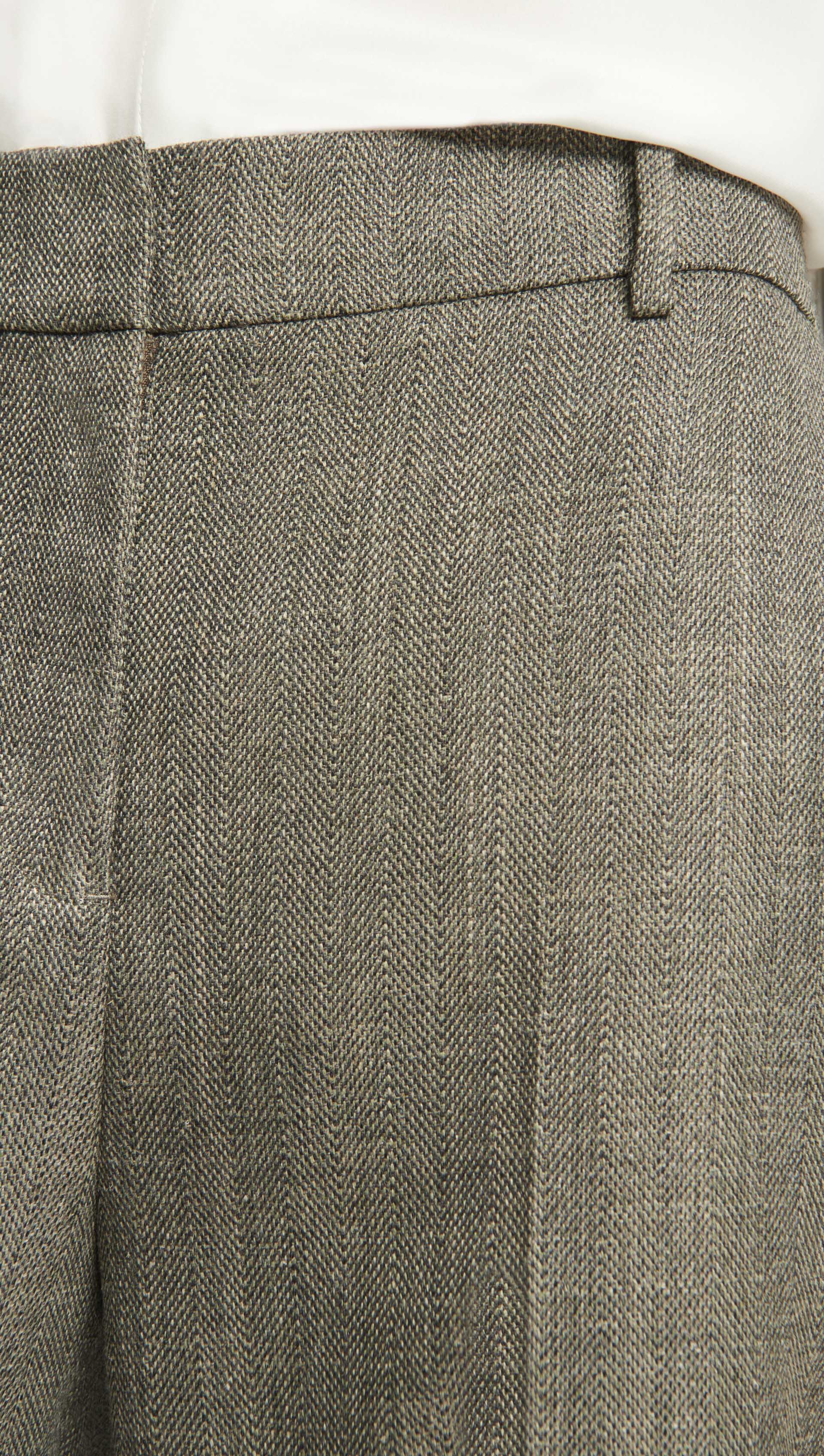 Soho Trouser in Herringbone | Ash - Image 6