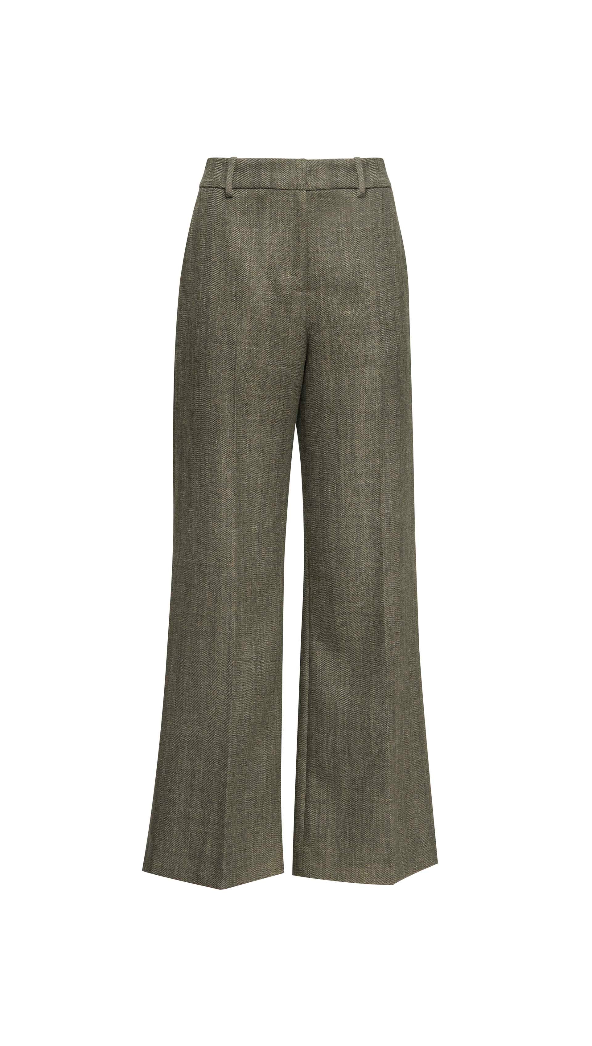 Soho Trouser in Herringbone | Ash - Image 7
