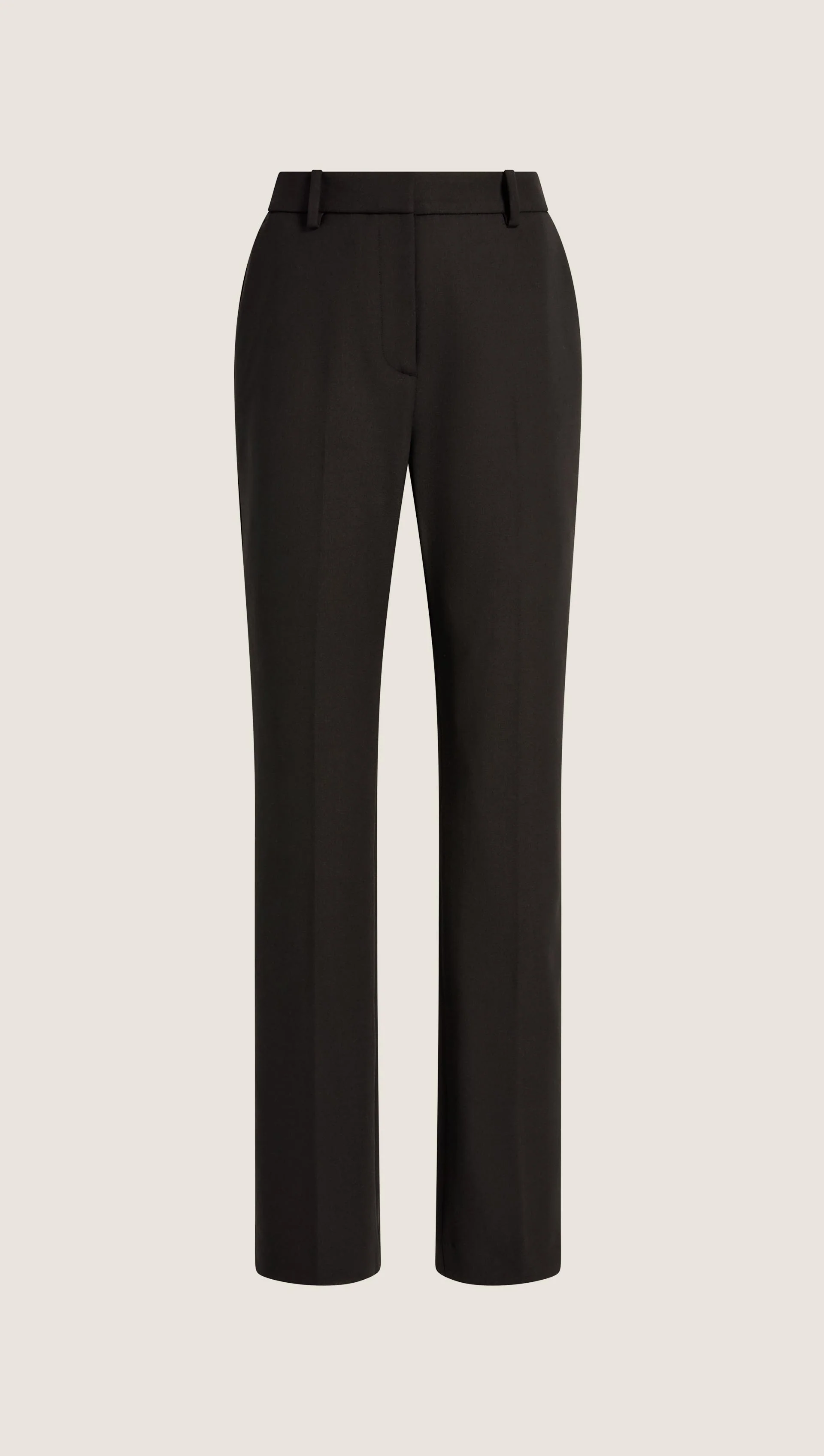 Straight Leg Trouser in Heavy Wool Twill | Black - Image 6