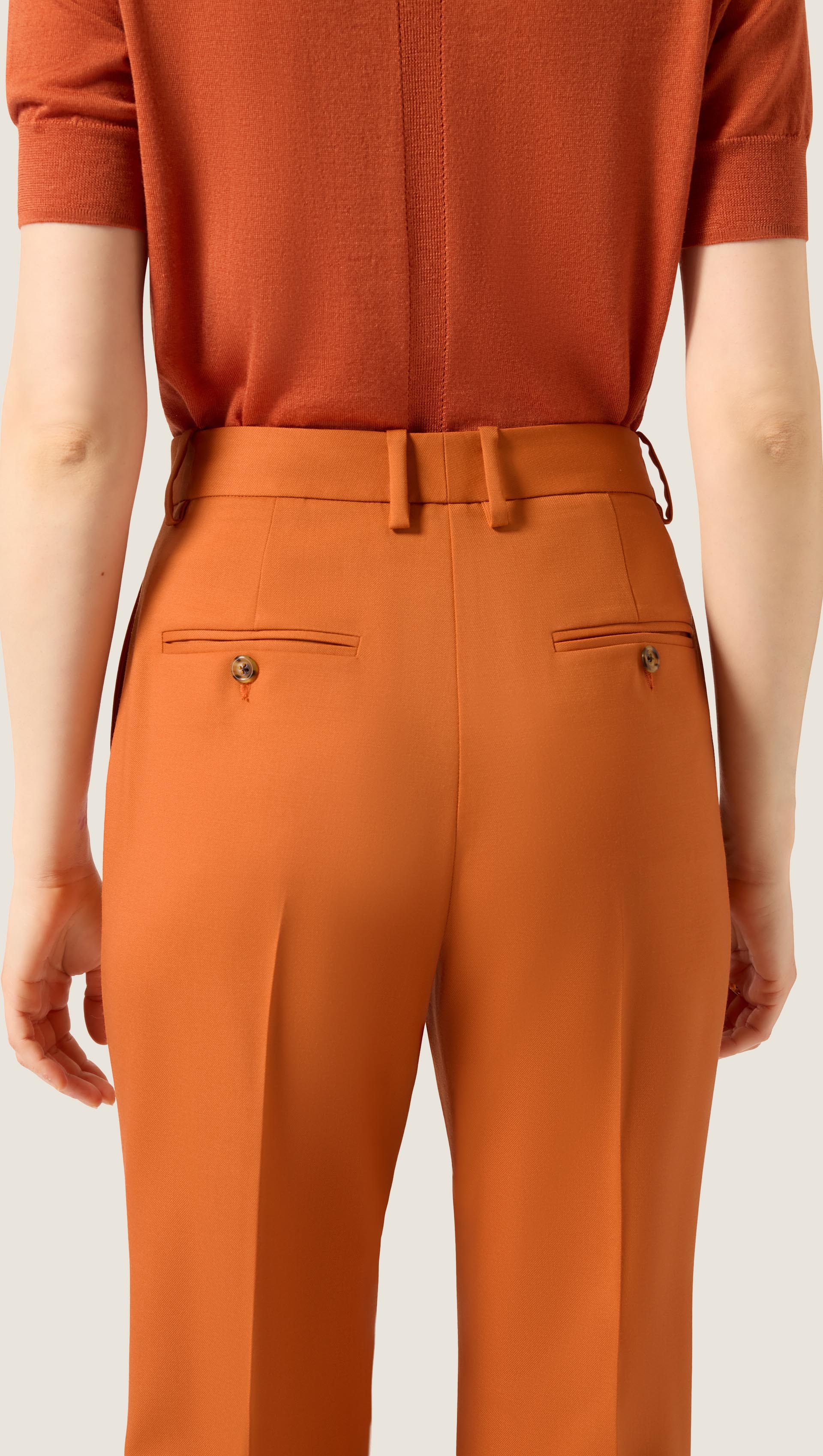 Straight Leg Trouser in Seasonless Wool | Clementine - Image 5