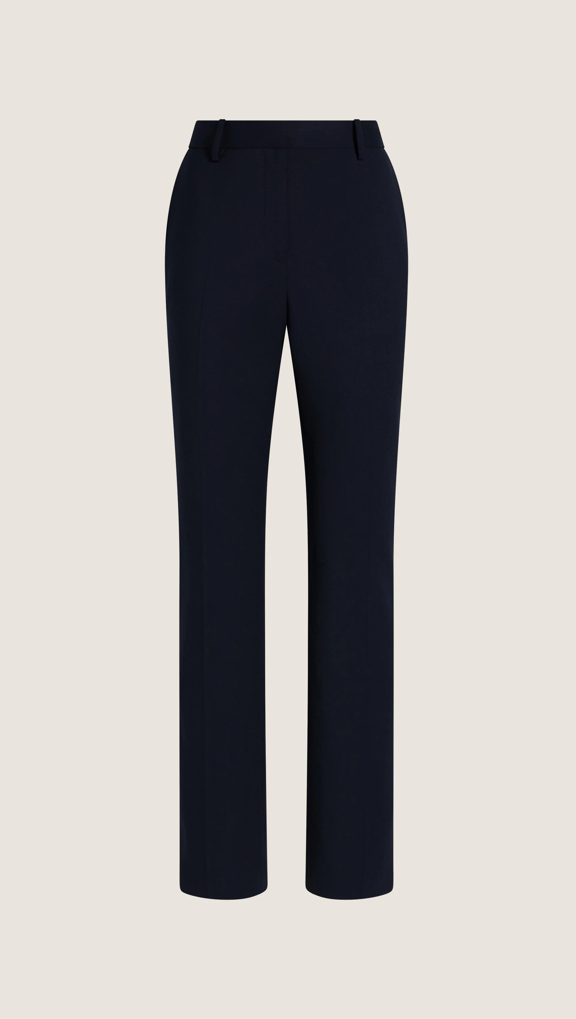 Straight Leg Trouser in Seasonless Wool | Midnight - Image 7