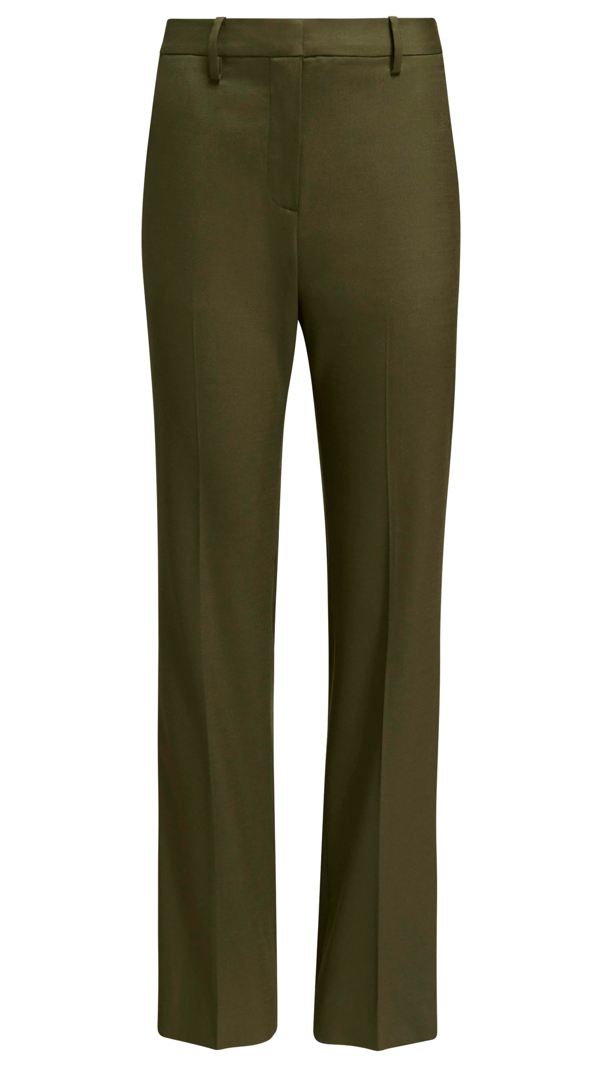 Straight Leg Trouser in Seasonless Wool | Pine Needle - Image 6