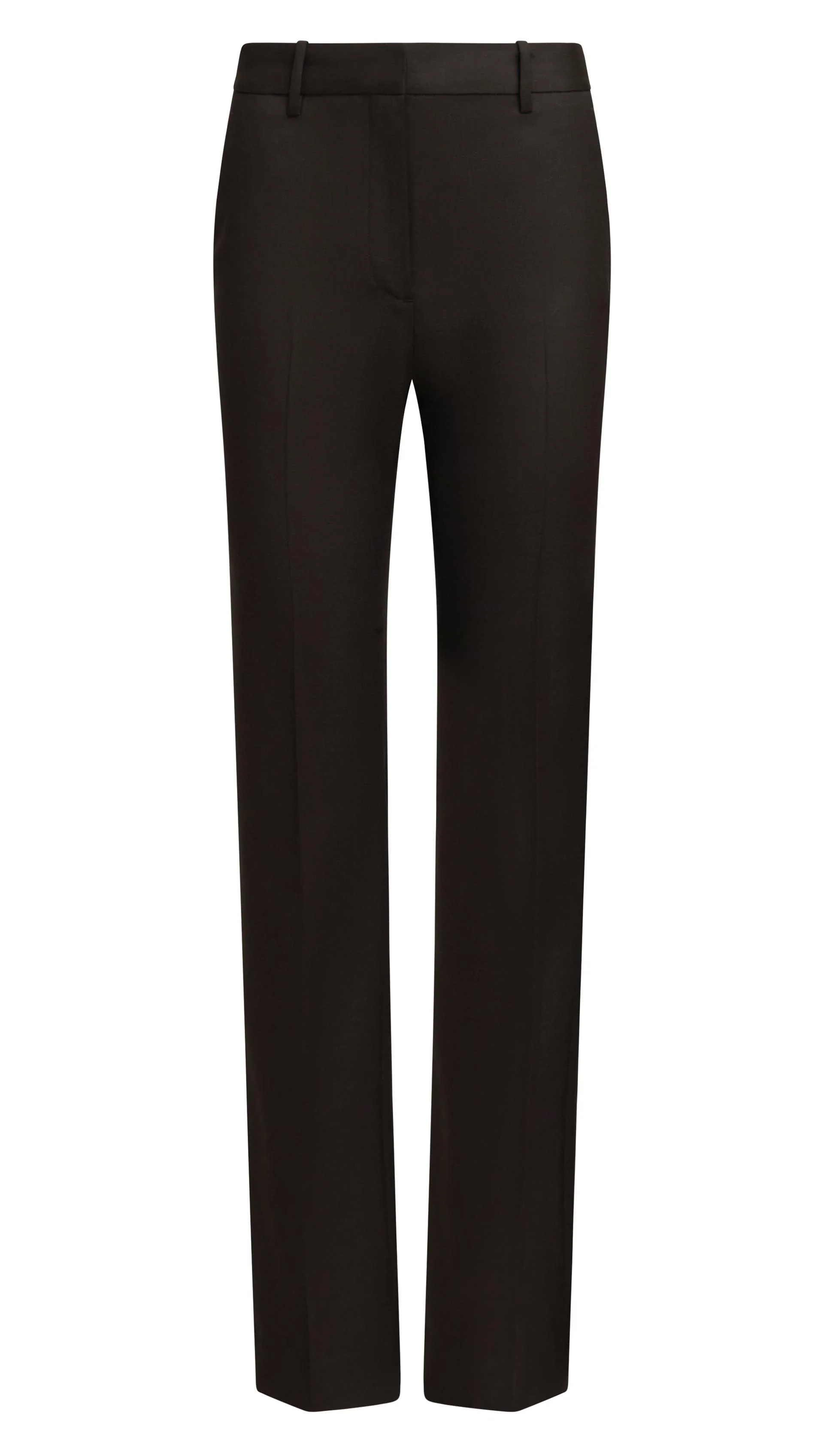 Straight Leg Trouser in Seasonless Wool | Smoke - Image 10