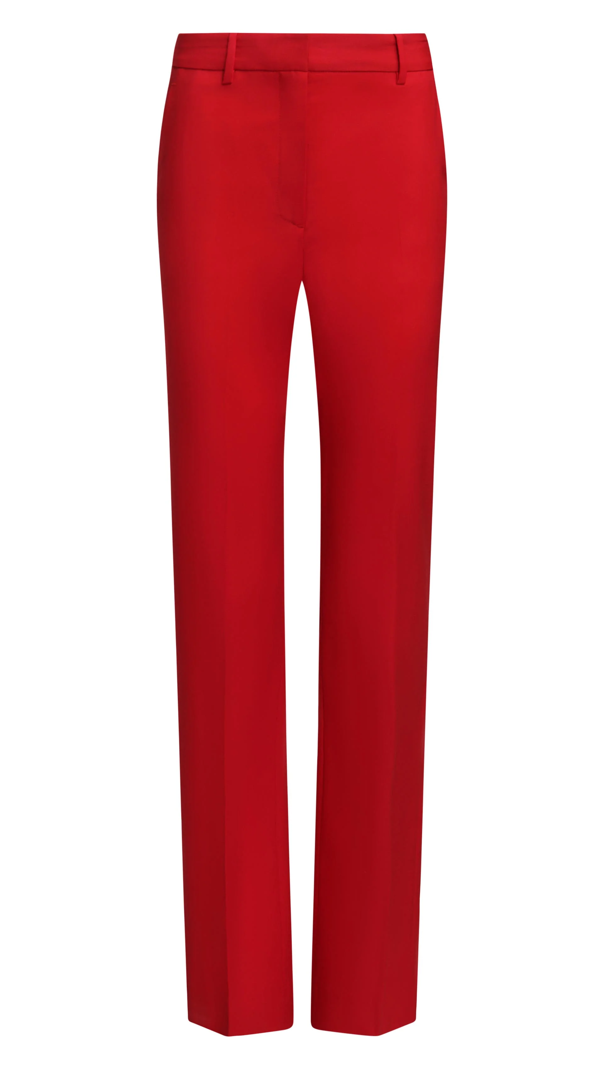 Straight Leg Trouser in Seasonless Wool | Tomato - Image 7