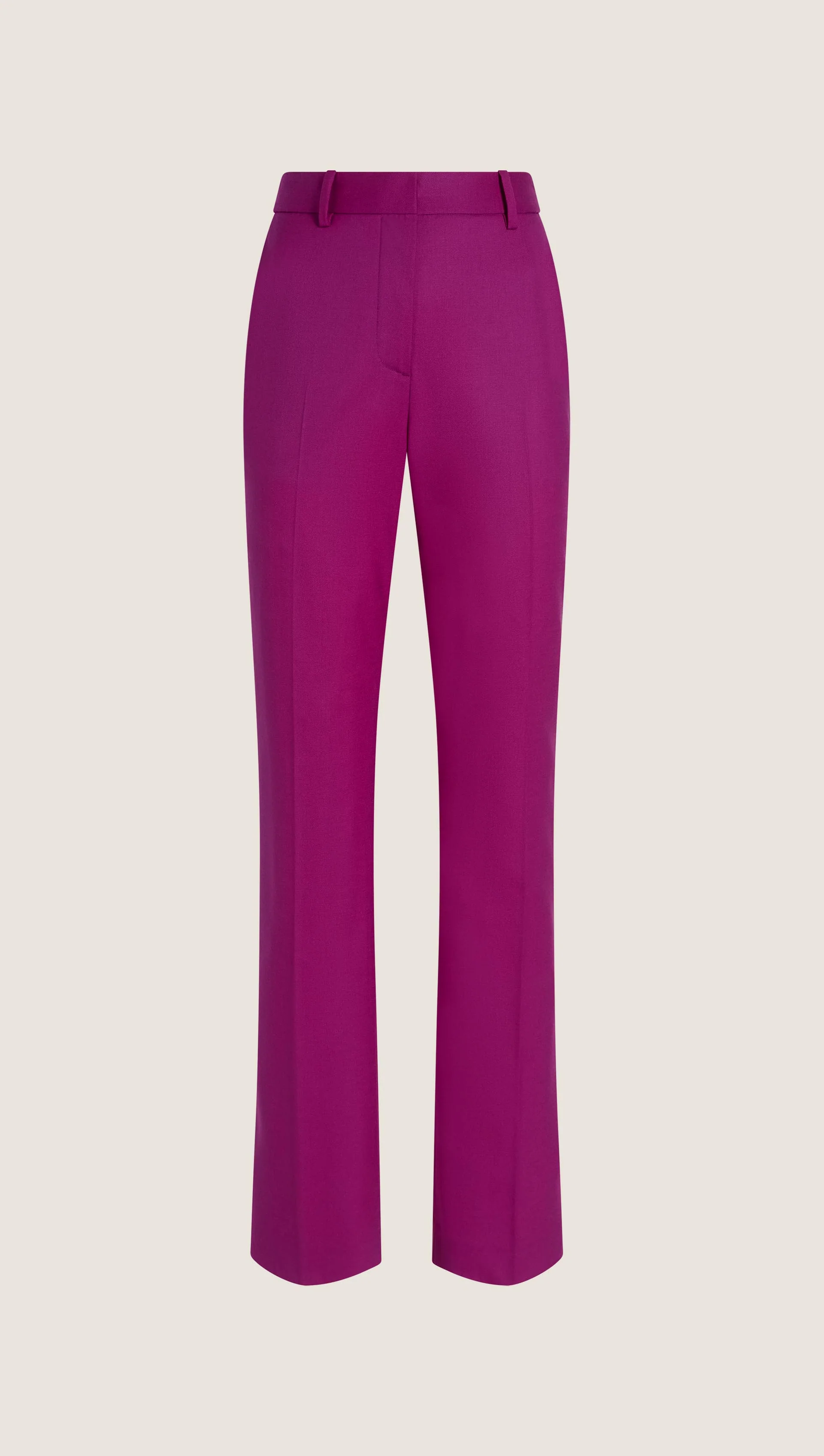 Straight Leg Trouser in Seasonless Wool | Violet - Image 8