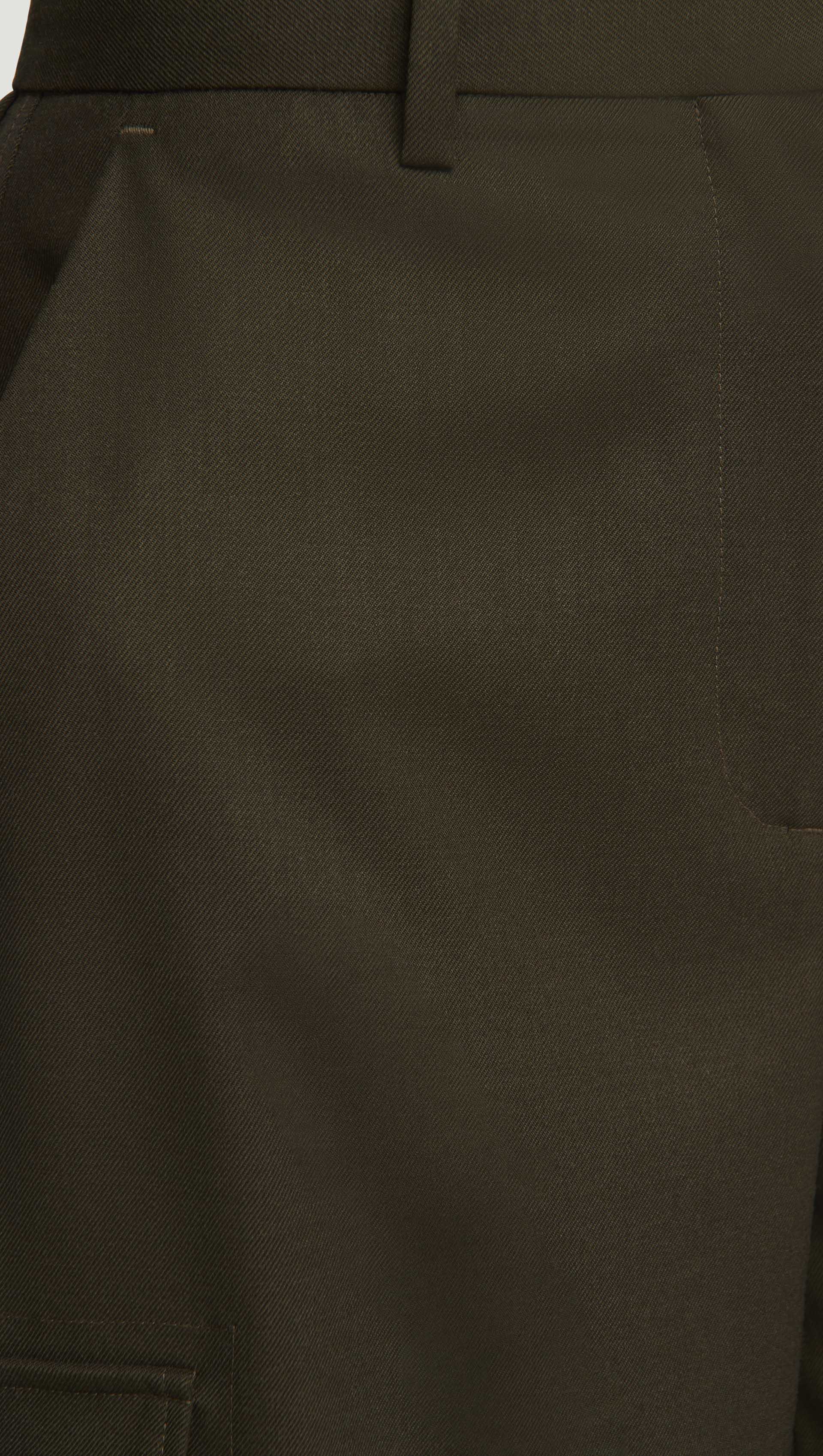Tailored Cargo Pants in Seasonless Wool | Tobacco - Image 7