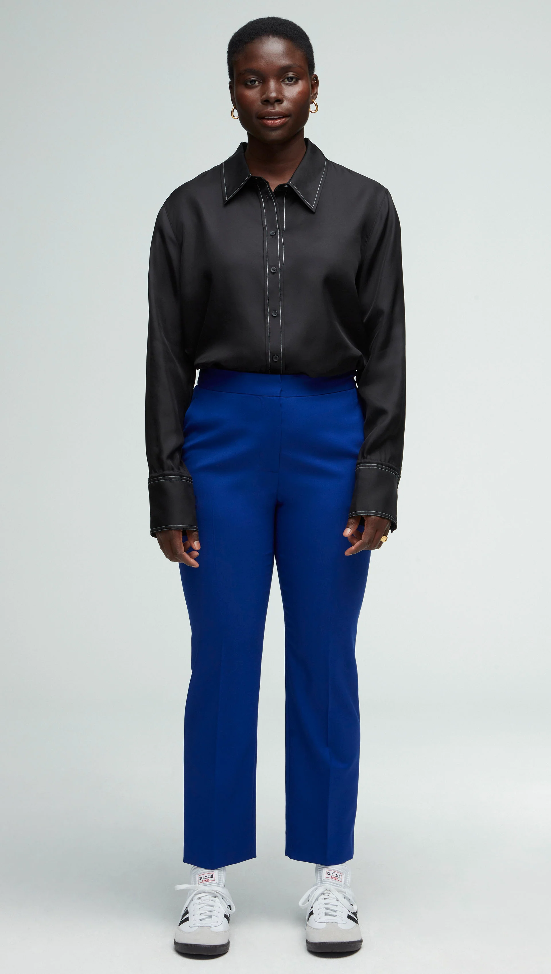 Tailored Trouser in Seasonless Wool | Cobalt - Image 2