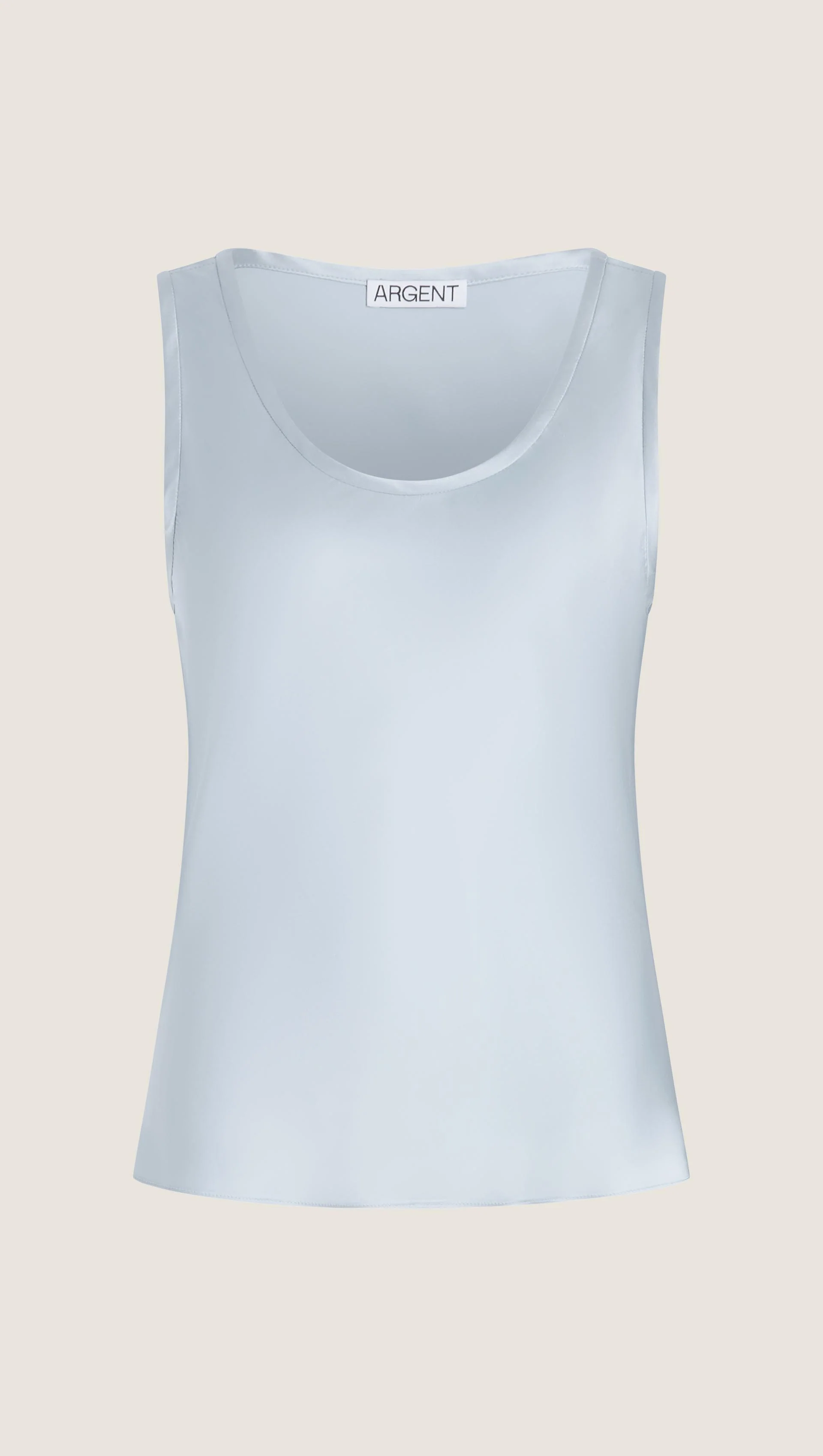 Tank in Silk Charmeuse | Maya Blue - Image 7