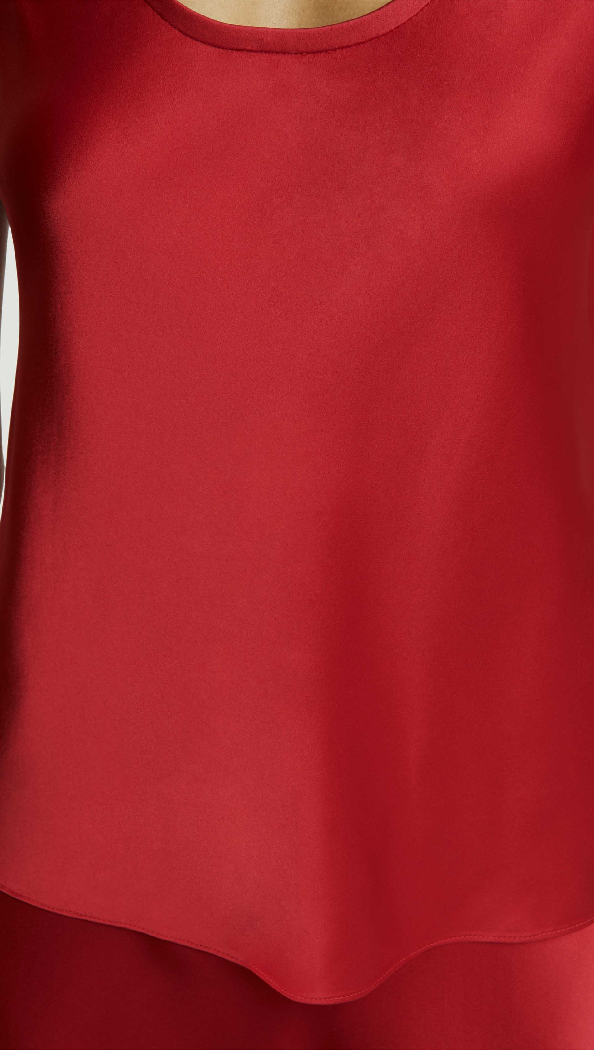 Tank in Silk Charmeuse | Ruby Red - Image 6