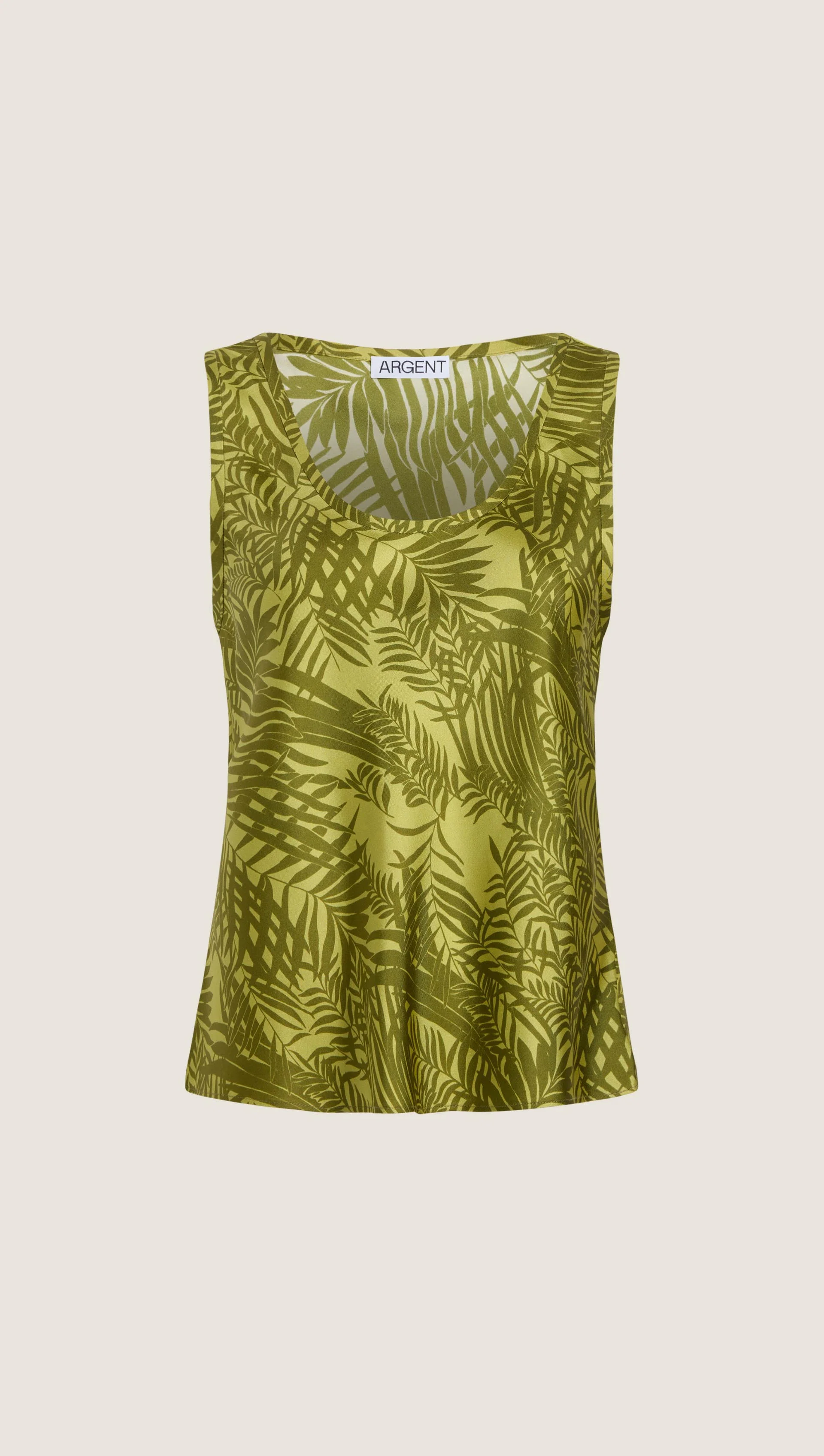 Tank in Silk Twill | Green Fern - Image 6