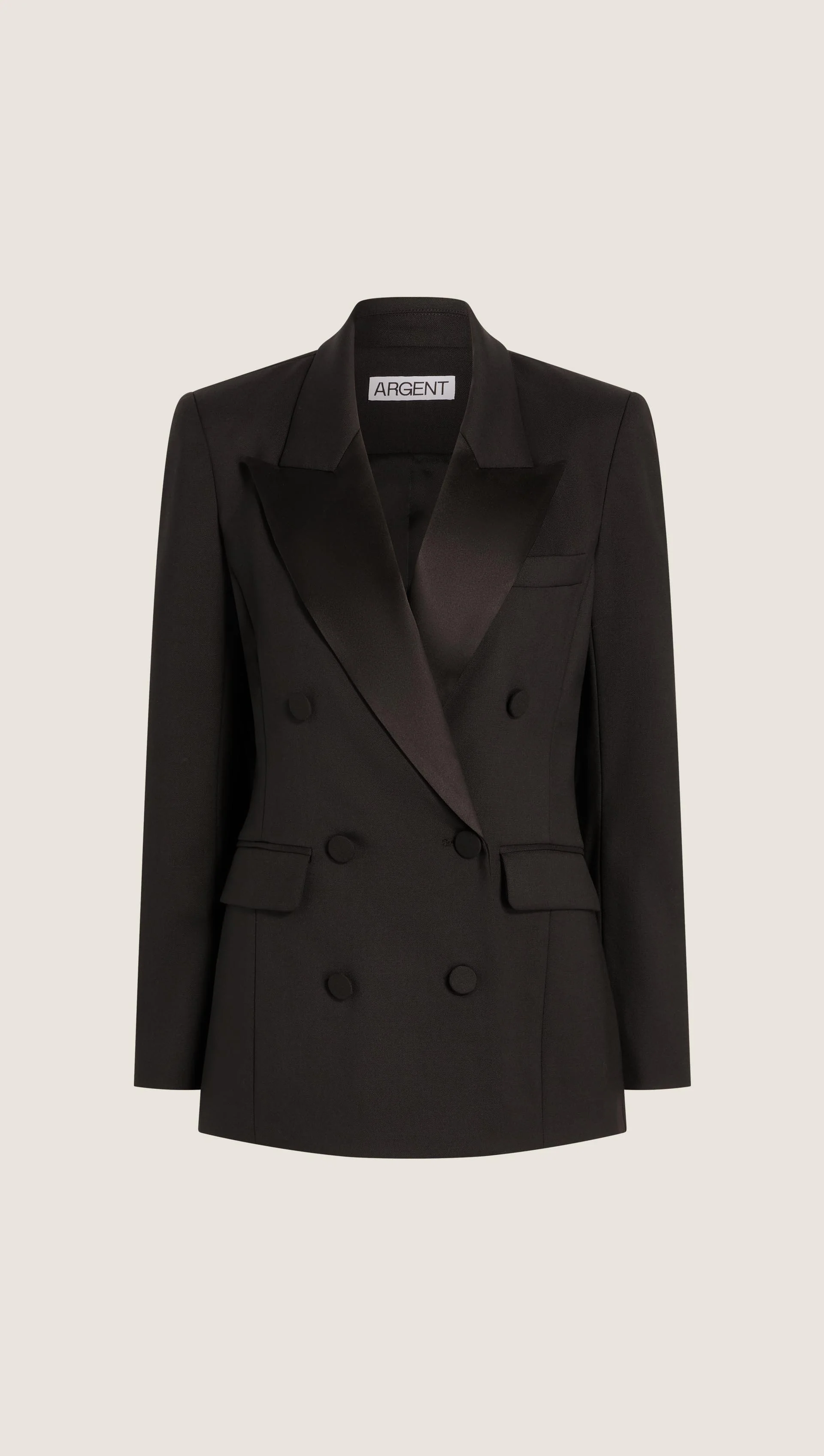 Tuxedo Blazer in Seasonless Wool | Black - Image 9