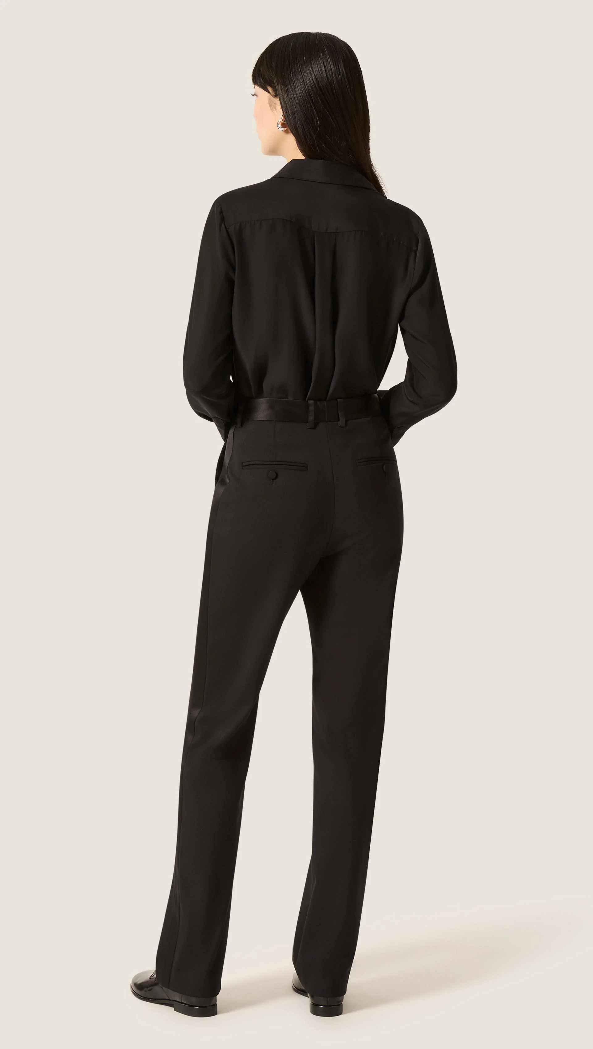 Tuxedo Trouser in Seasonless Wool | Black - Image 10
