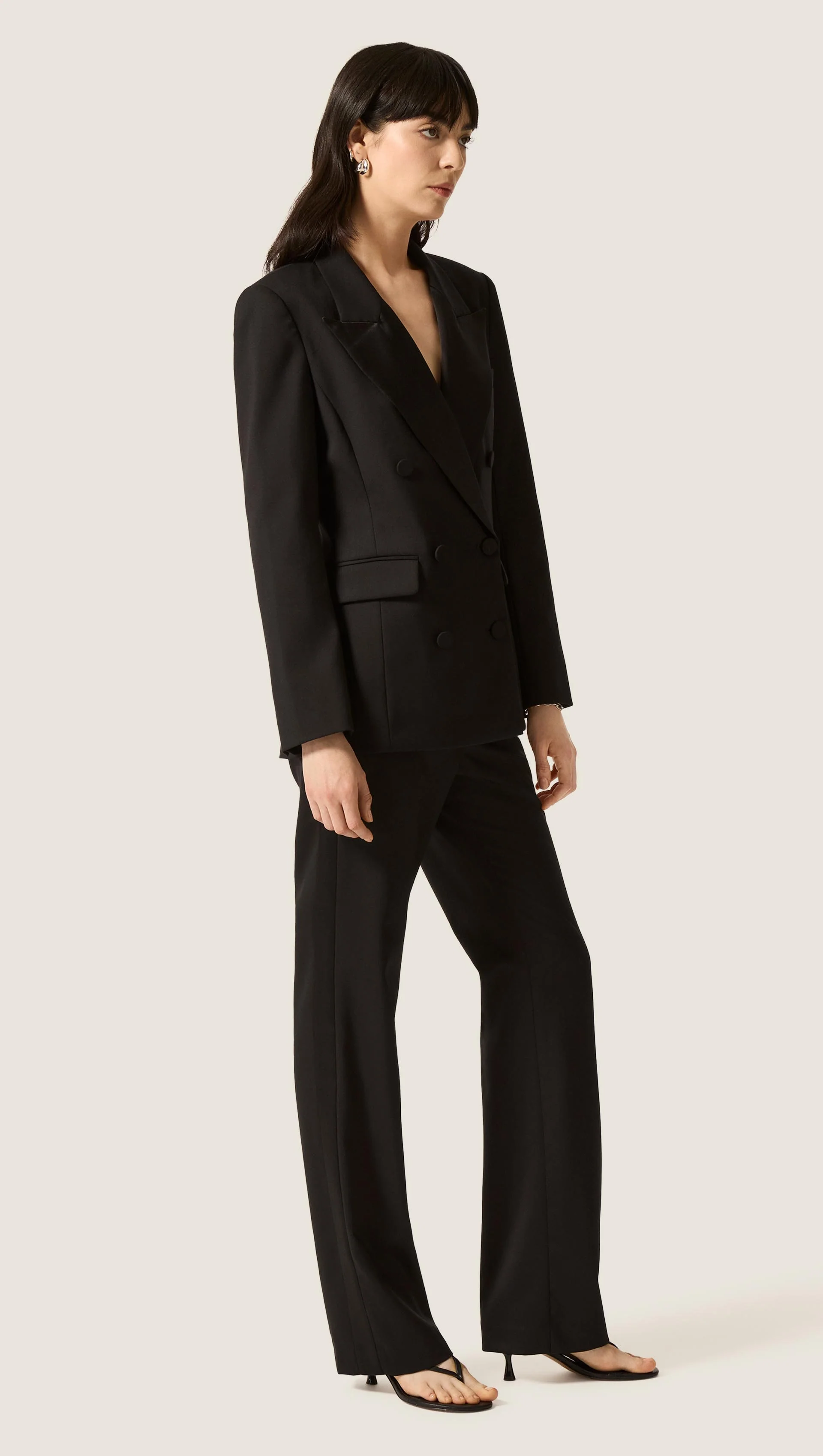 Tuxedo Trouser in Seasonless Wool | Black - Image 11