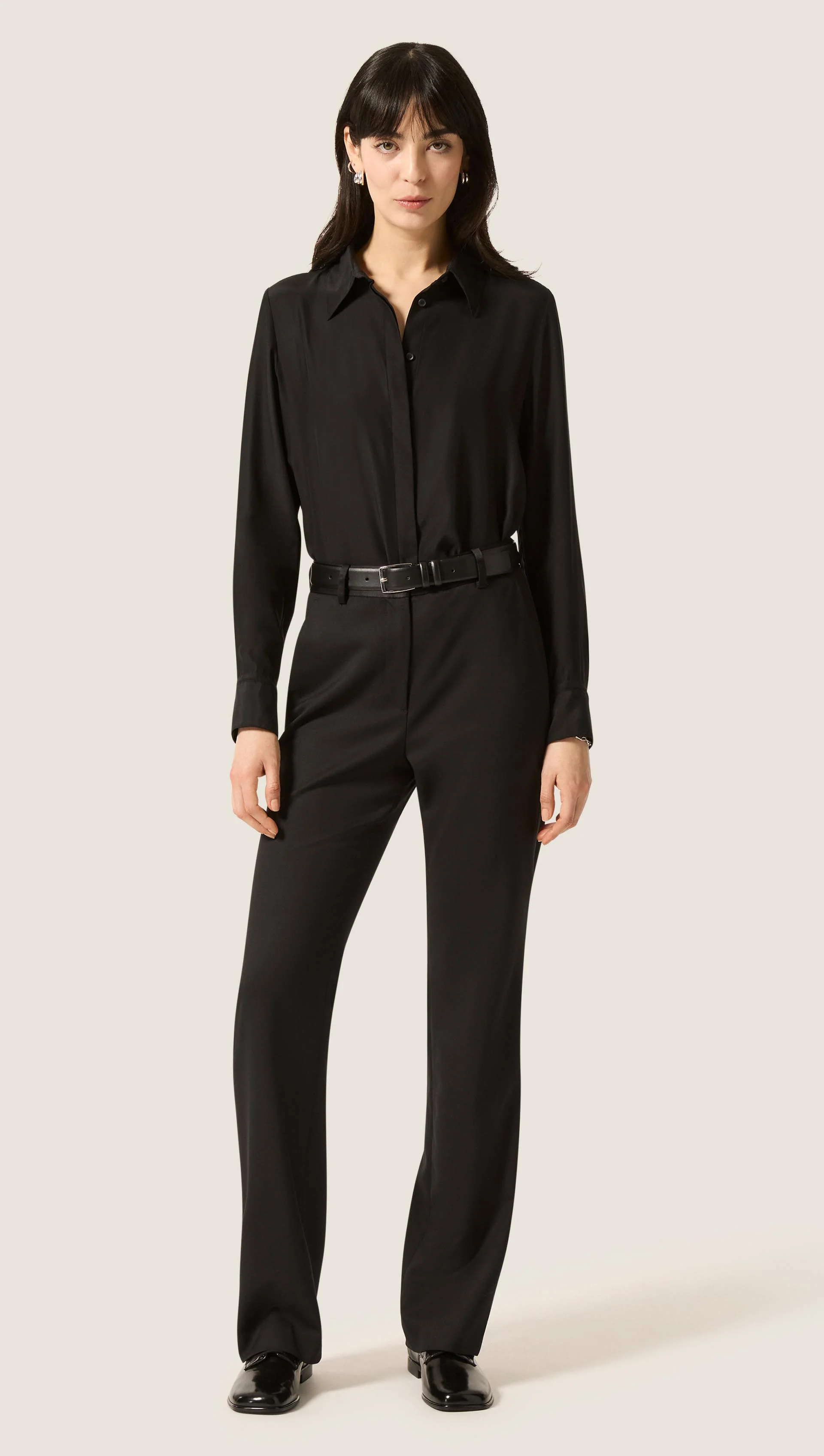 Tuxedo Trouser in Seasonless Wool | Black - Image 8