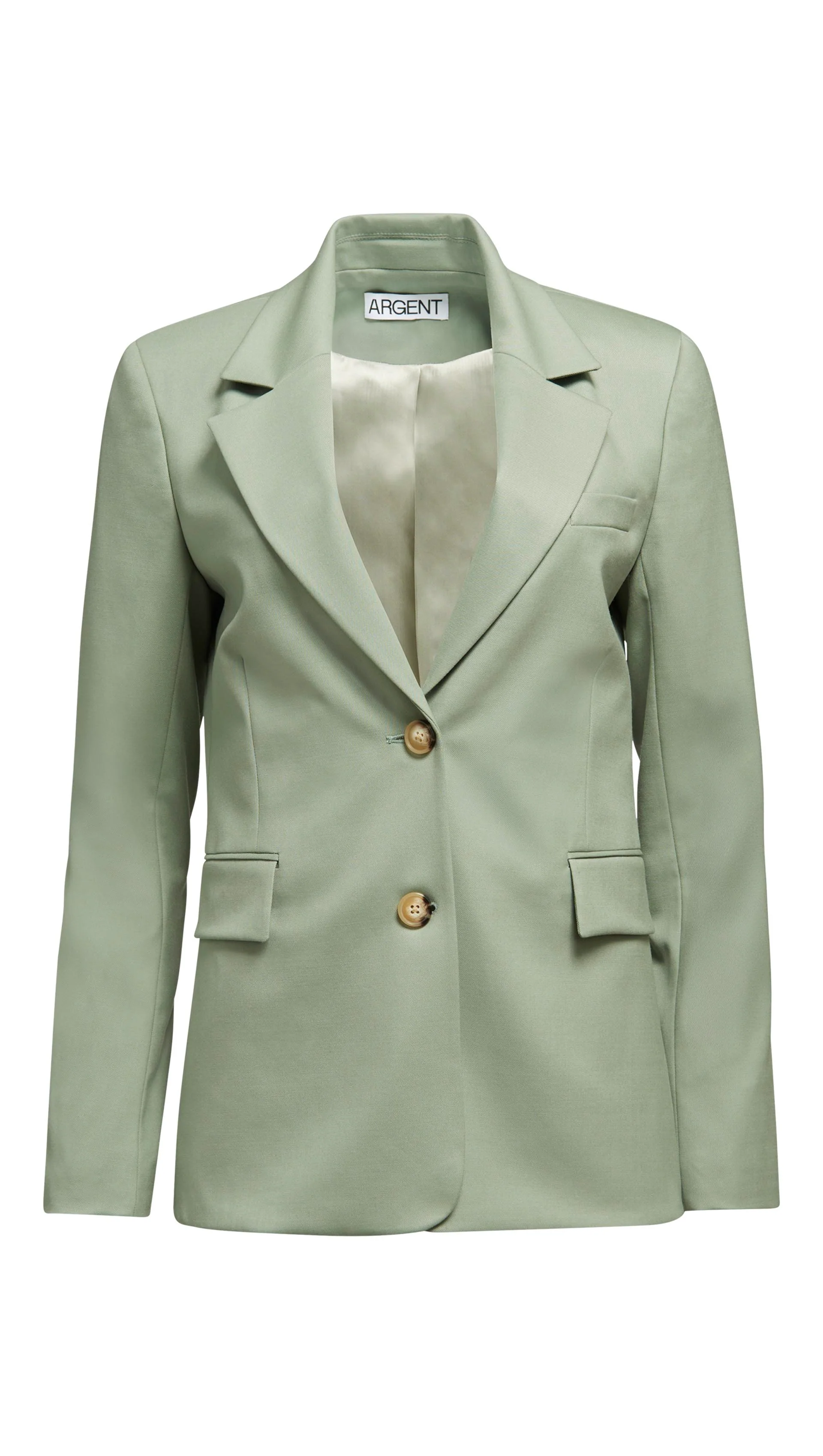 Two-Button Blazer in Seasonless Wool | Pistachio - Image 9
