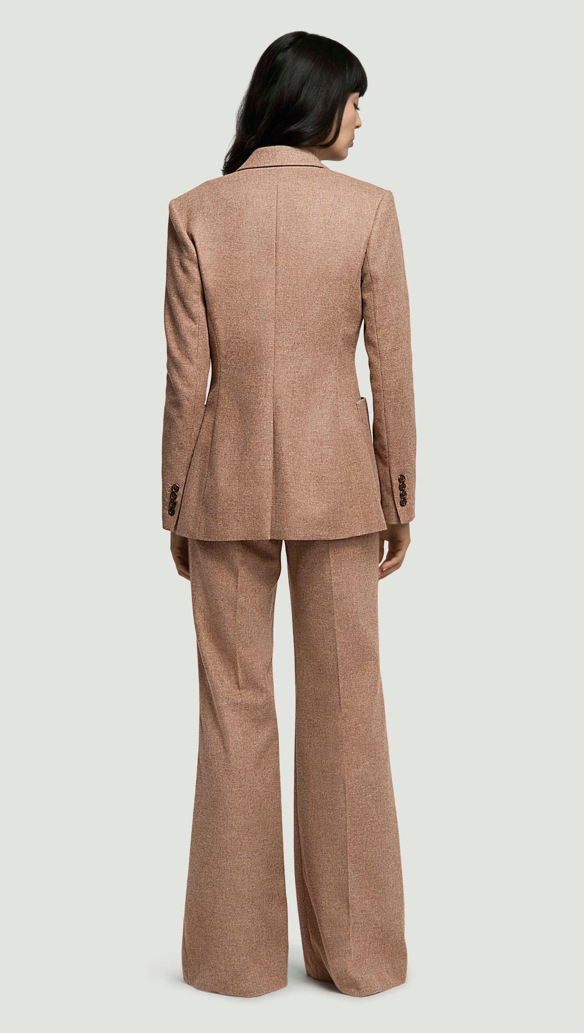 Unlined Chelsea Blazer in Double-Faced Wool | Oat - Image 7