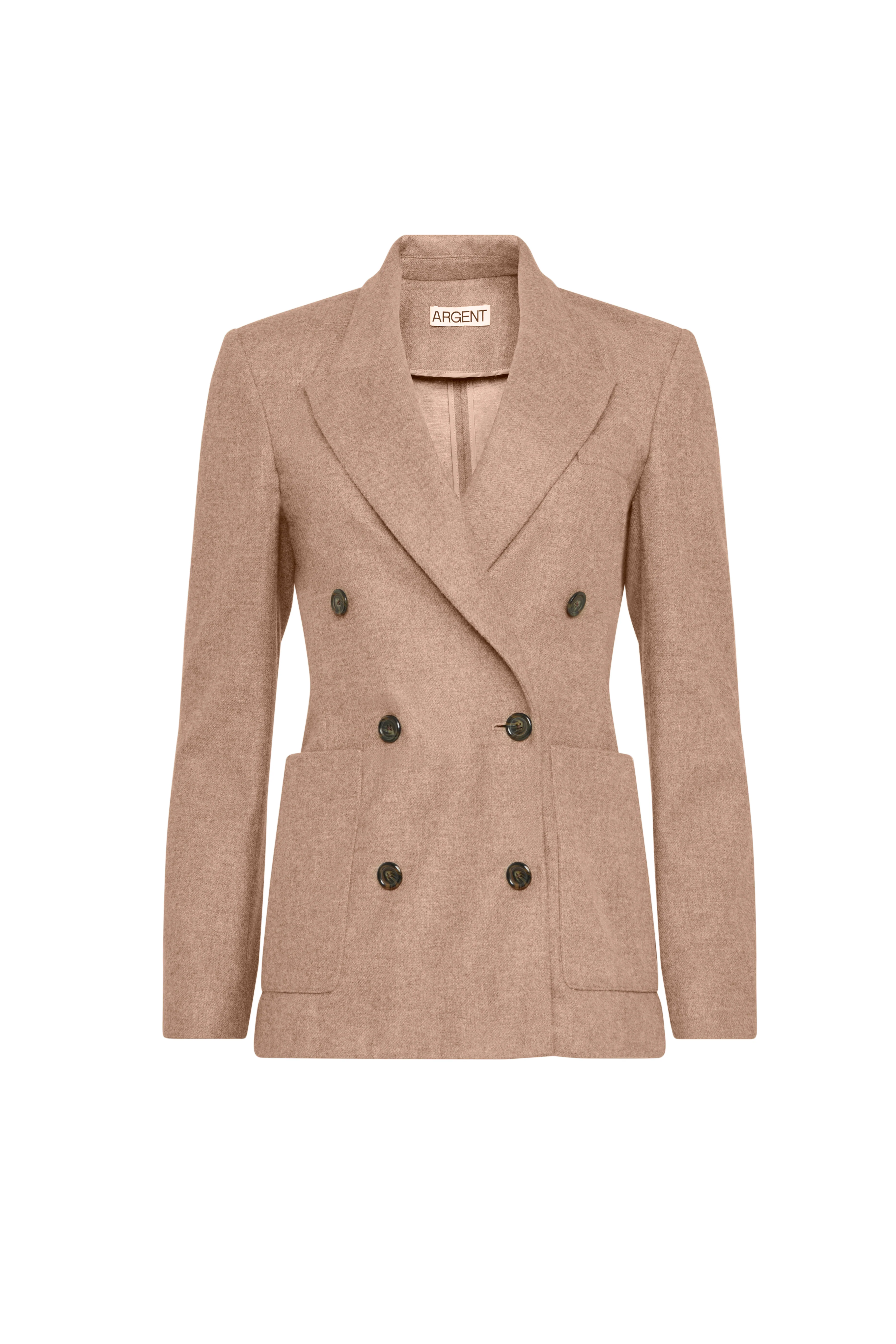 Unlined Chelsea Blazer in Double-Faced Wool | Oat - Image 8