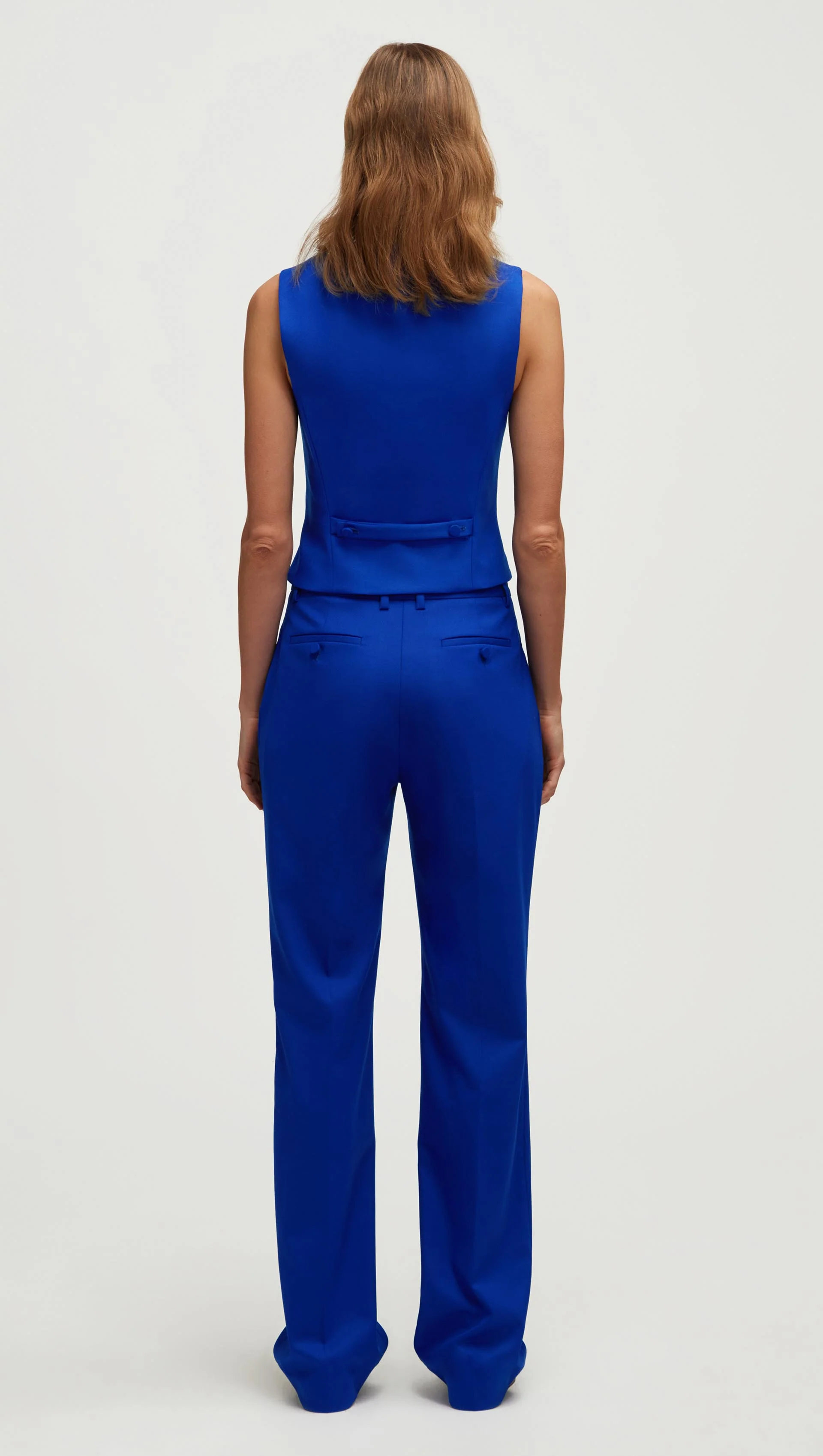Waistcoat in Seasonless Wool | Lapis - Image 5
