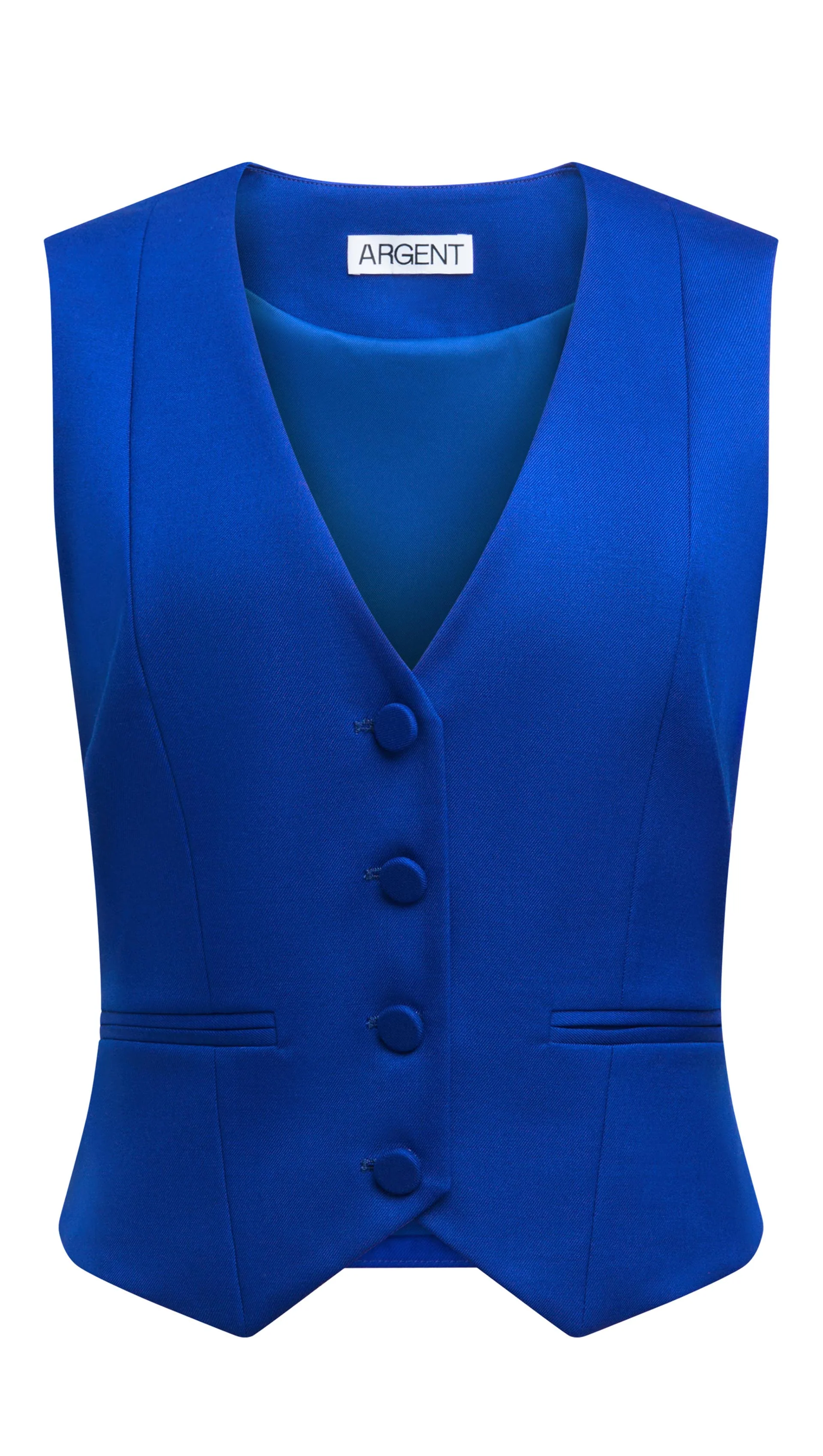 Waistcoat in Seasonless Wool | Lapis - Image 6