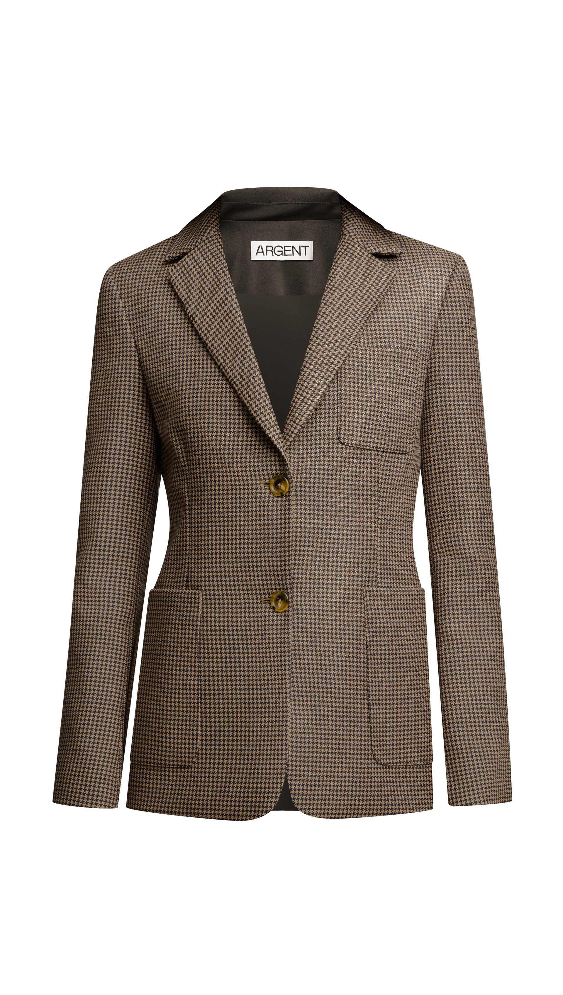 Weekend Blazer in Wool | Brown Houndstooth - Image 11