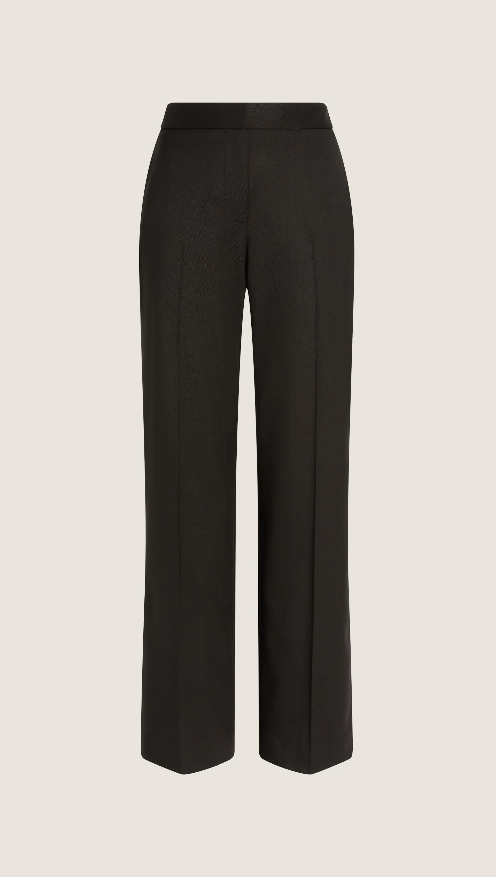 Wide Leg Trouser in Seasonless Wool | Black - Image 8
