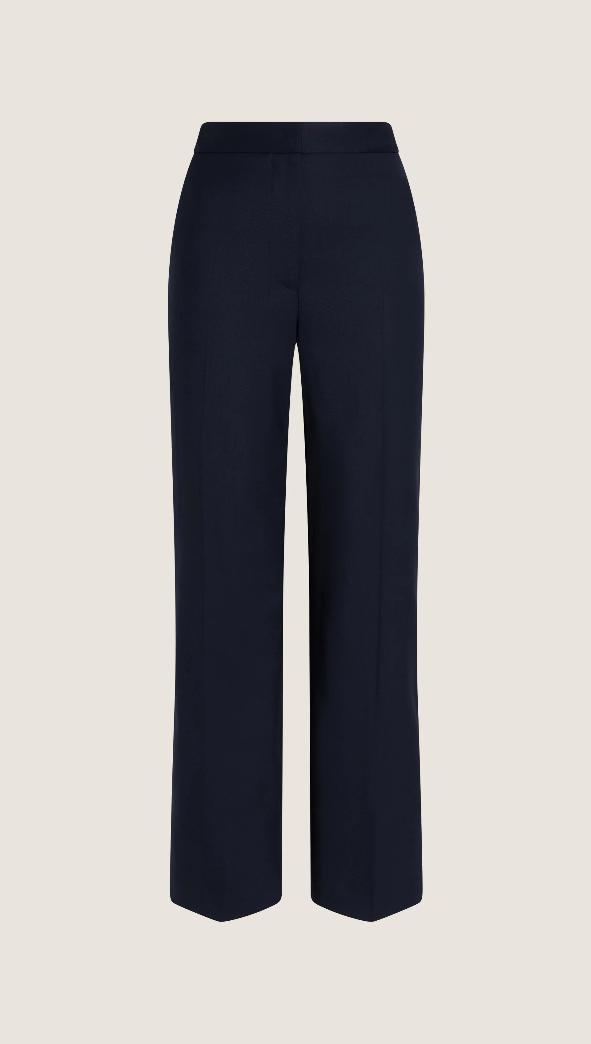Wide Leg Trouser in Seasonless Wool | Midnight - Image 11