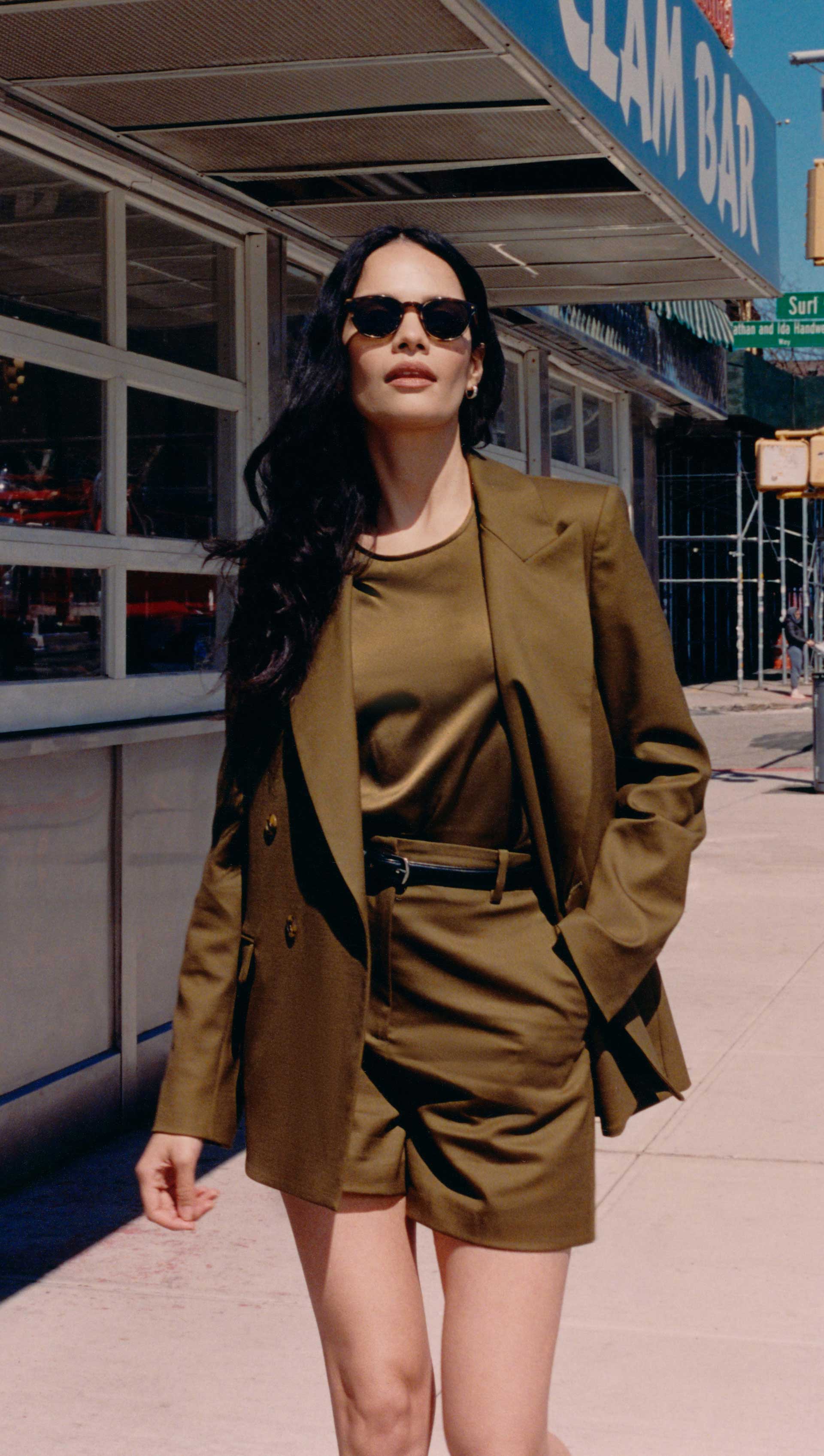 Wooster Short in Seasonless Wool | Mushroom - Image 6