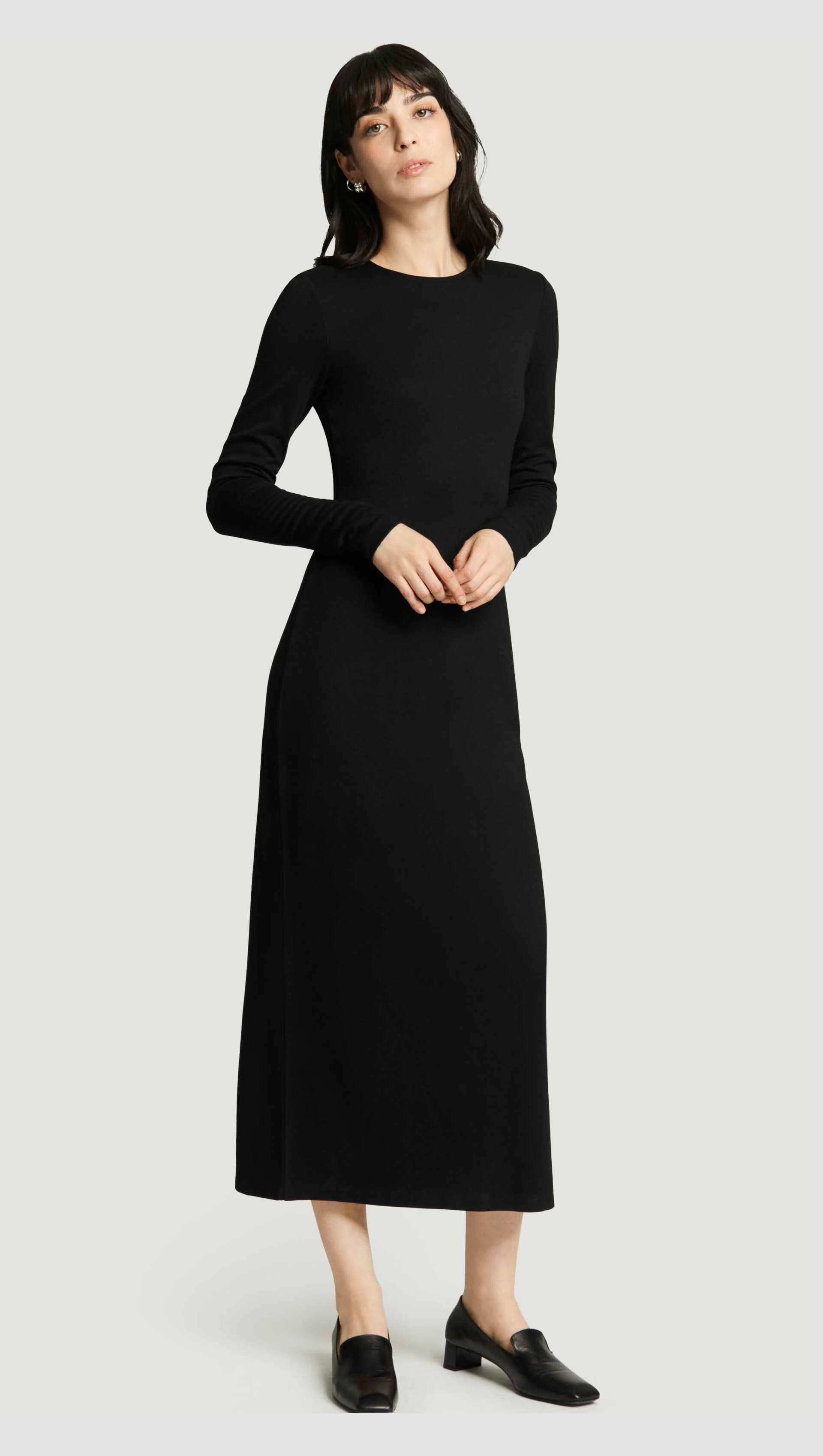 Work Dress in Ponte Jersey | Black - Image 2