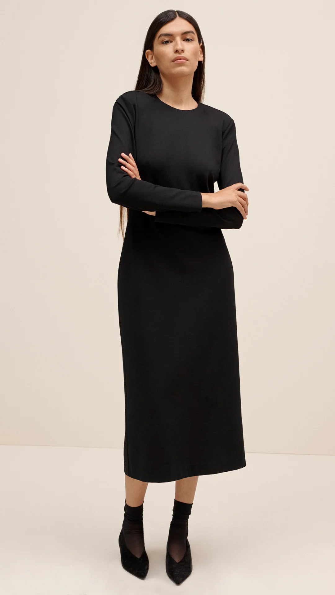 Work Dress in Ponte Jersey | Black - Image 7
